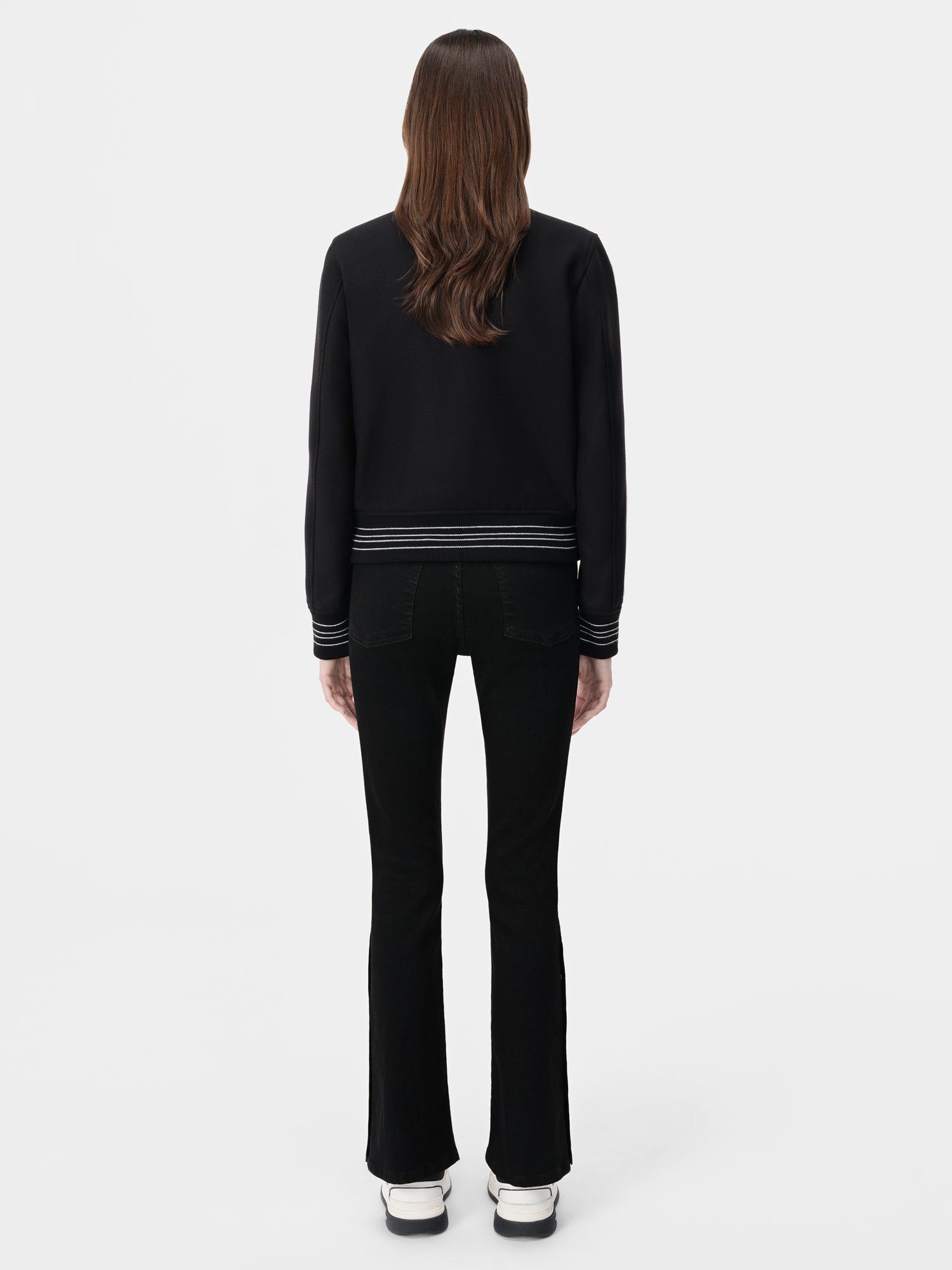Denim Amiri Kick Flare Femme Noir | UNYE43069
