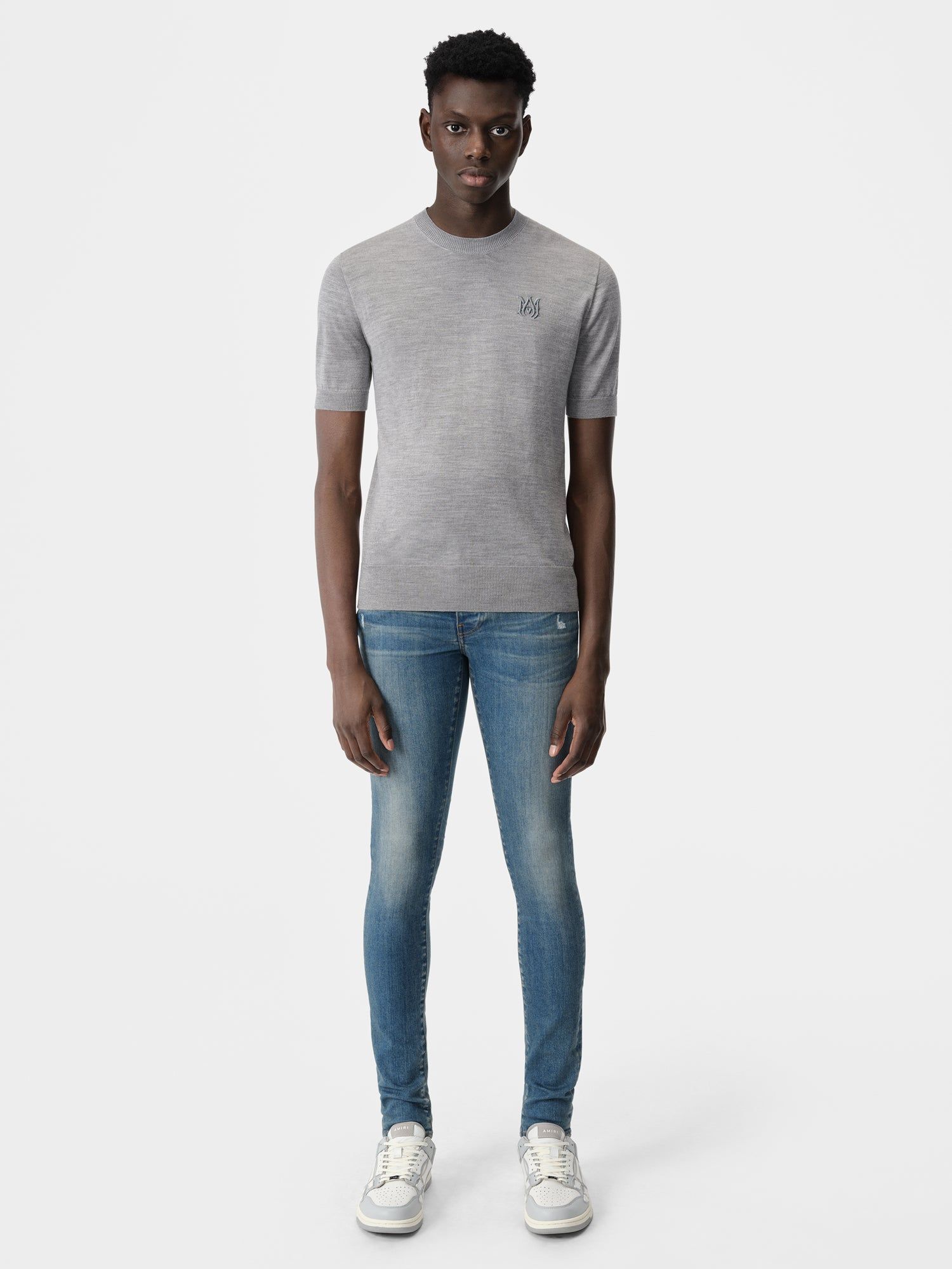 Denim Amiri Stack Jean Homme Indigo Foncé | BKTO14572