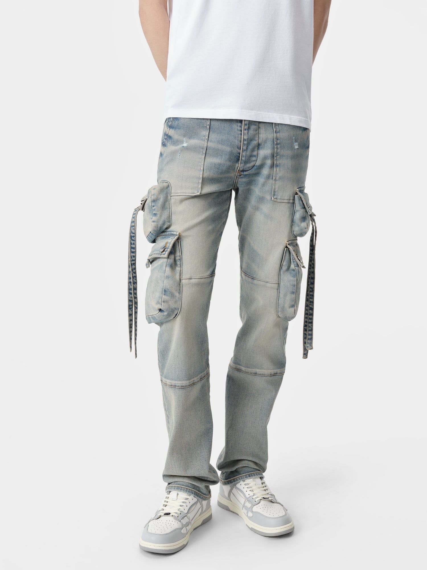Denim Amiri Tactical Cargo Homme Indigo | ZAON19054