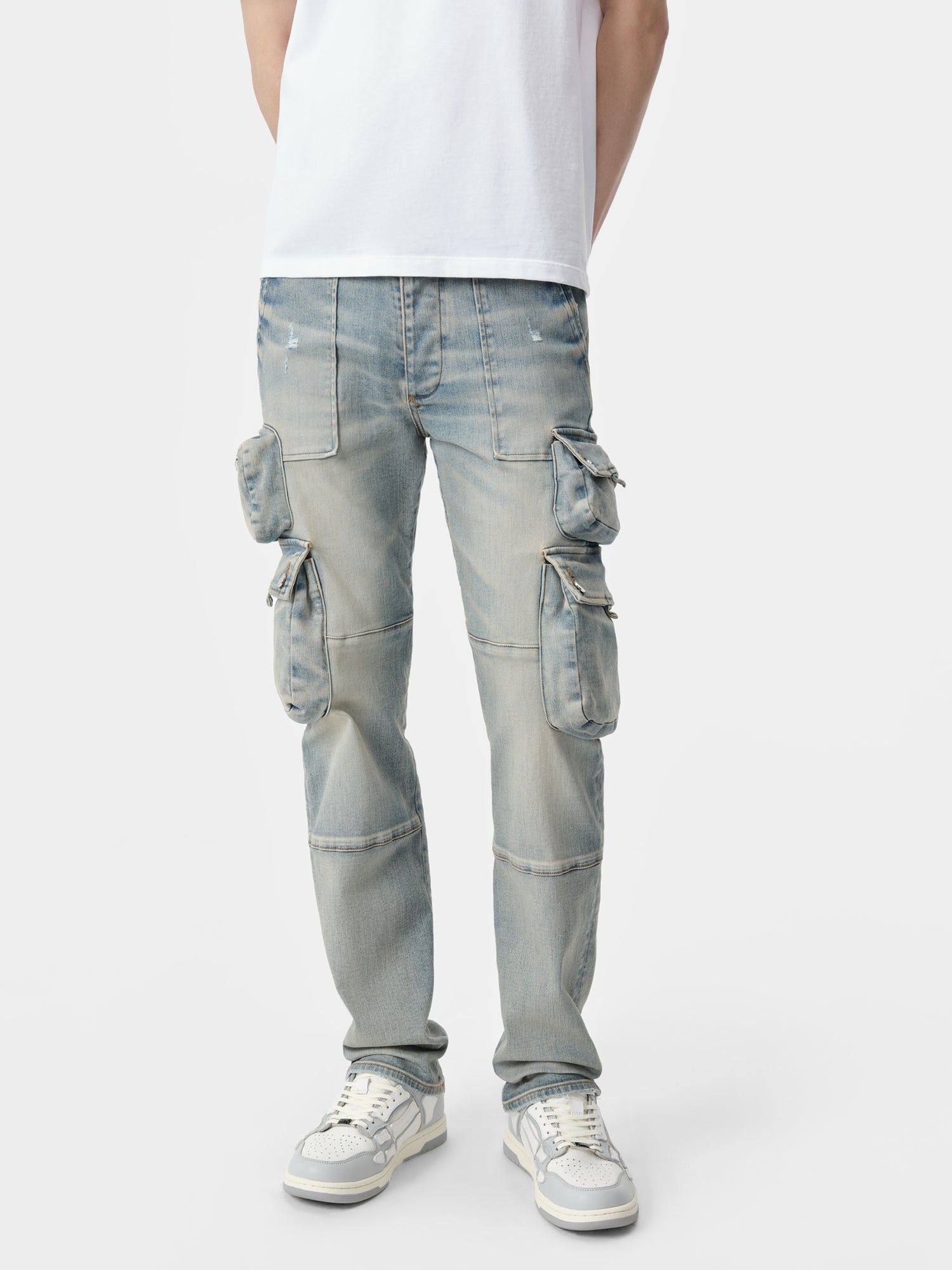Denim Amiri Tactical Cargo Homme Indigo | ZAON19054