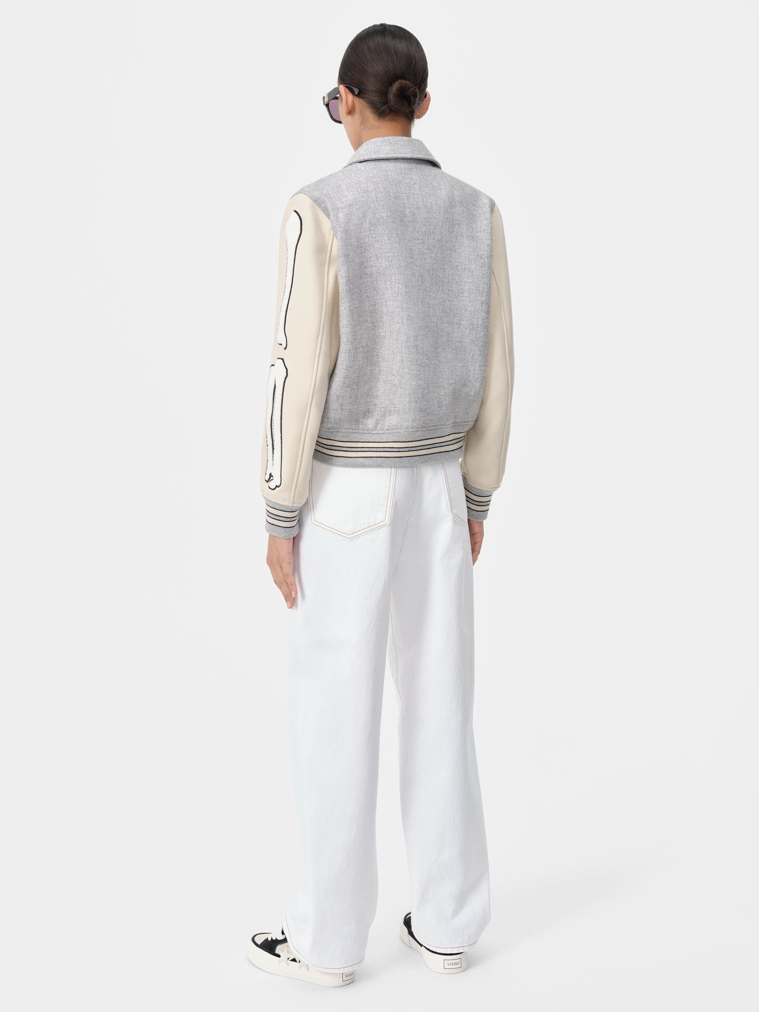 Denim Amiri Wide Straight Jean Femme Blanche | BLXF18902