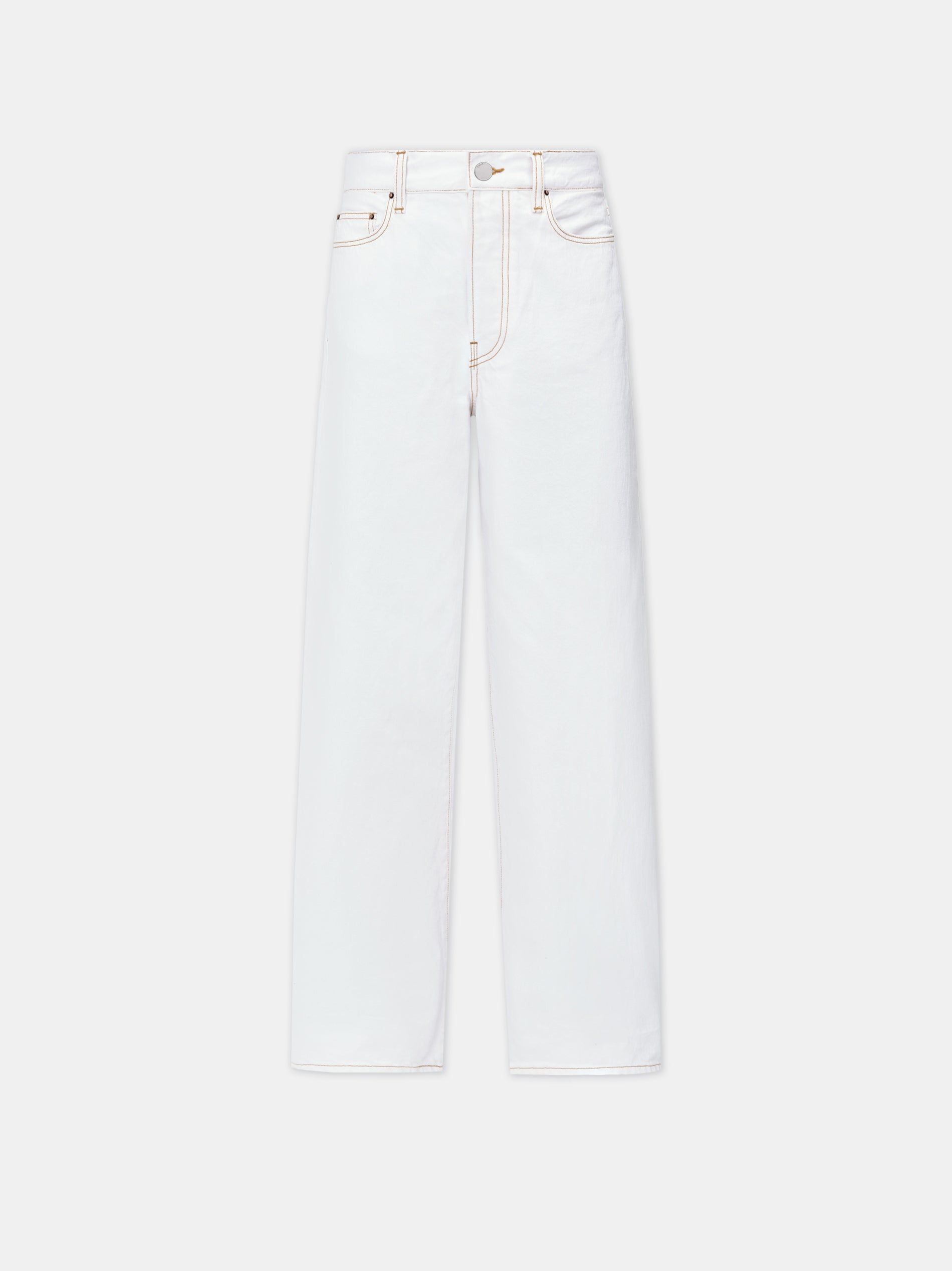 Denim Amiri Wide Straight Jean Femme Blanche | BLXF18902