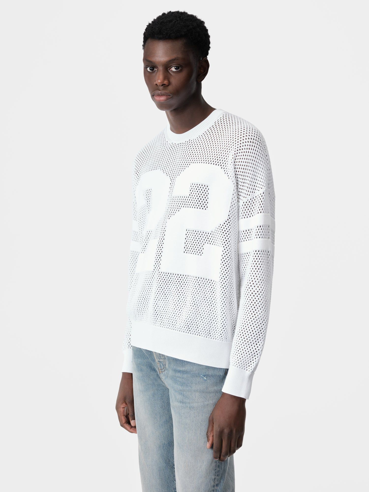 Knitwear Amiri 22 Crew Homme Blanche | JBHF85479