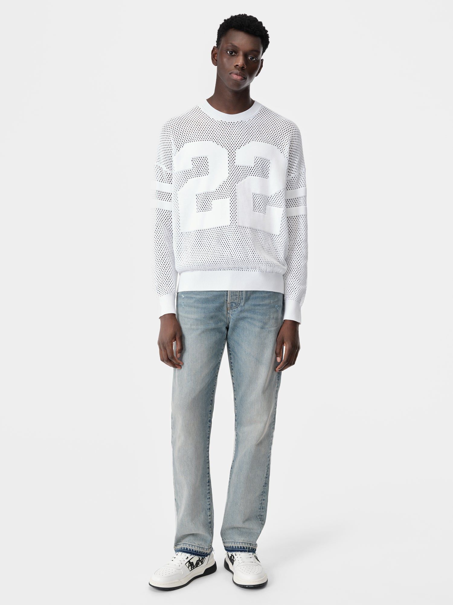 Knitwear Amiri 22 Crew Homme Blanche | JBHF85479