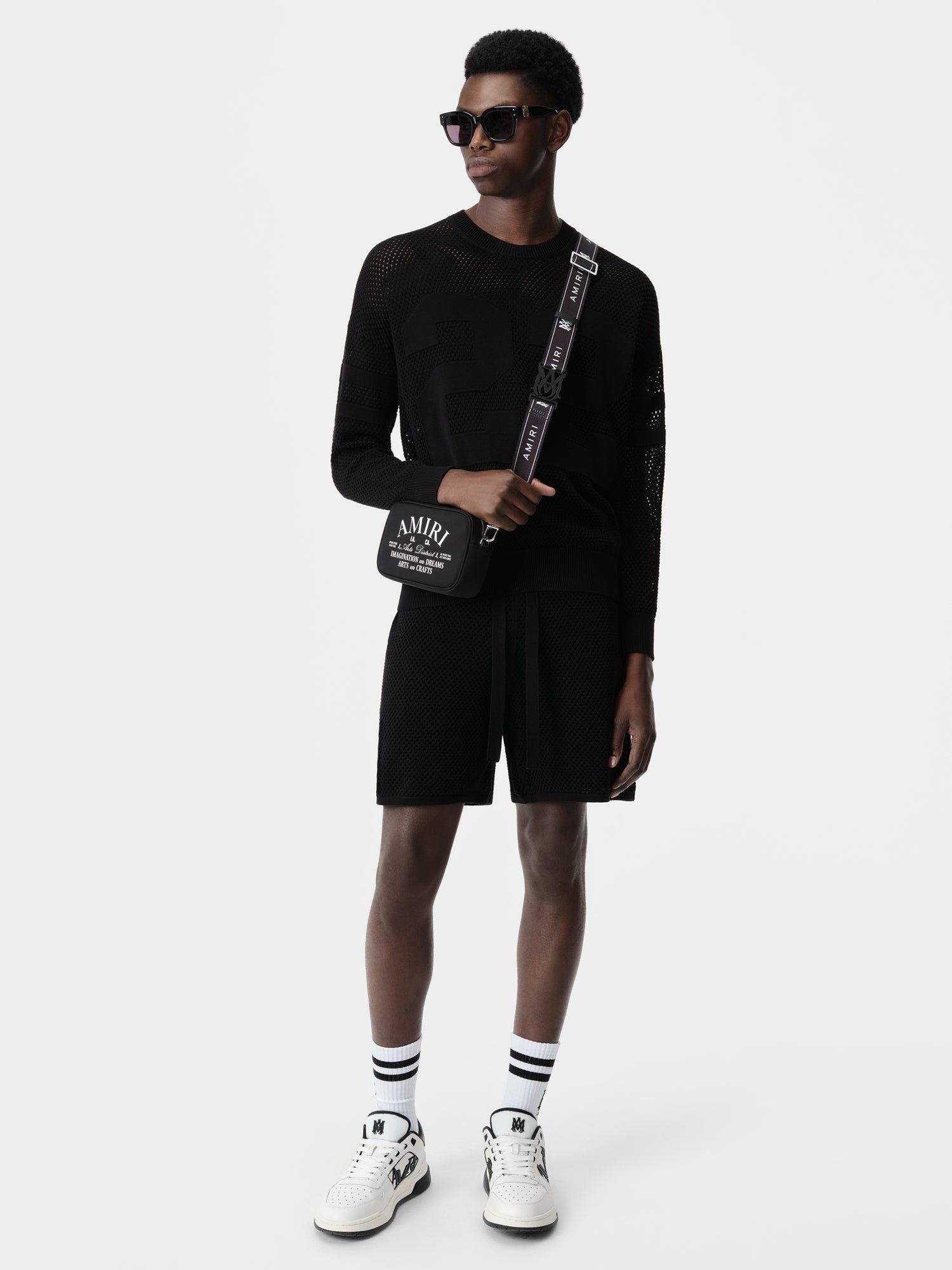 Knitwear Amiri 22 Short Homme Noir | TBPF73845