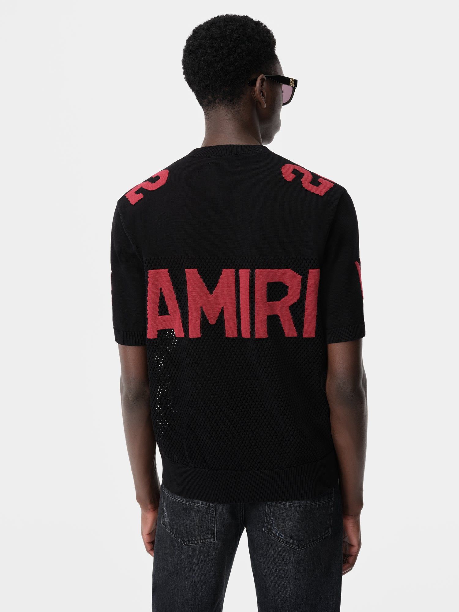 Knitwear Amiri 22 Tee Homme Noir Rouge | PYIC25769