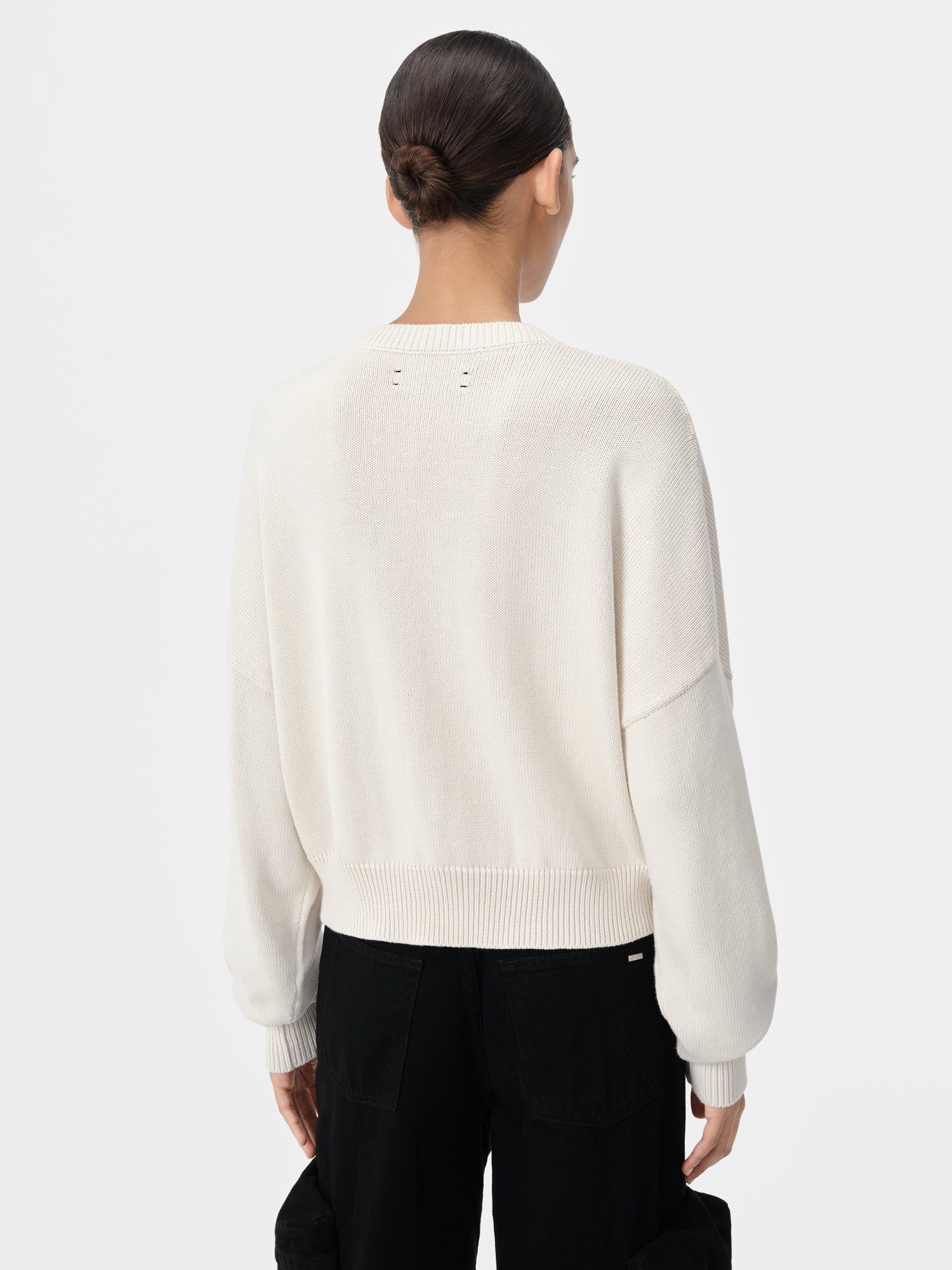 Knitwear Amiri Arts District Crew Femme Blanche | XGJC70896