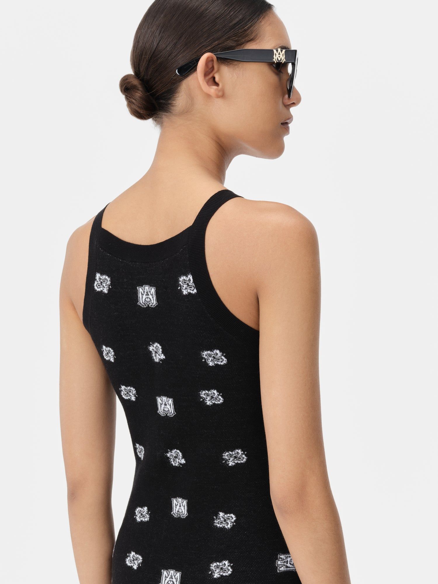 Knitwear Amiri Bandana Dress Femme Noir | RDFQ17029