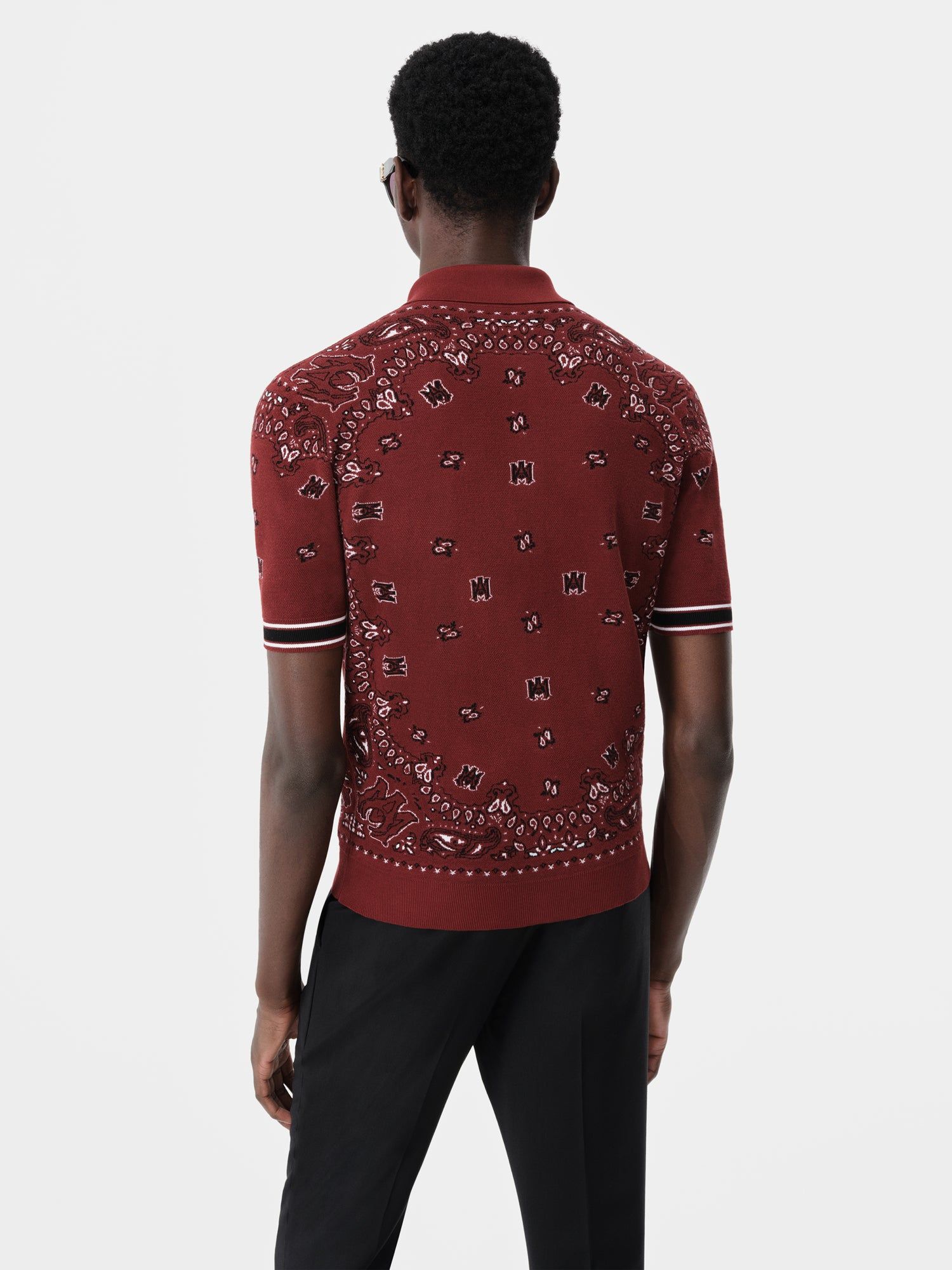 Knitwear Amiri Bandana Polo Homme Rouge | PSAO13925
