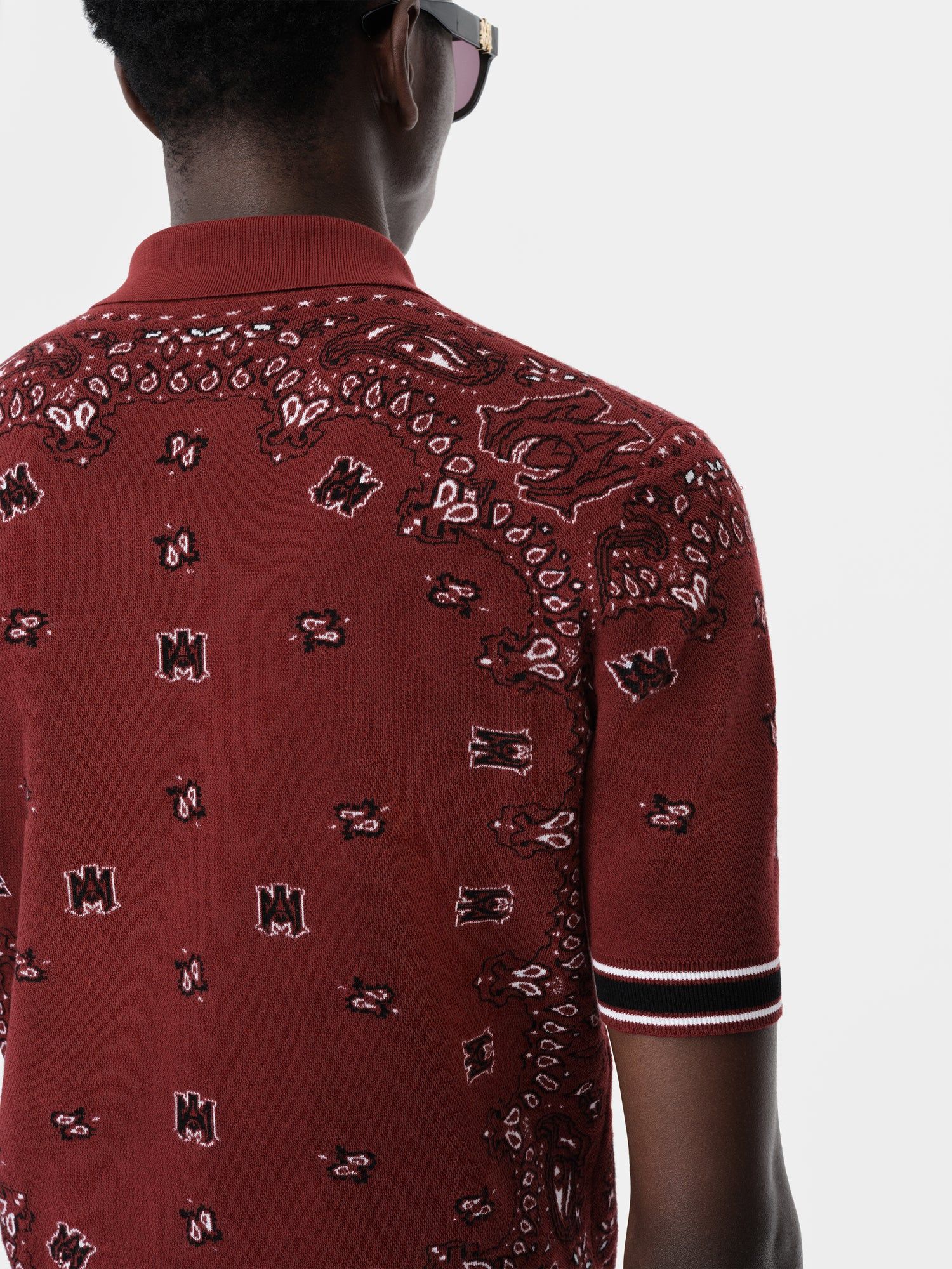 Knitwear Amiri Bandana Polo Homme Rouge | PSAO13925