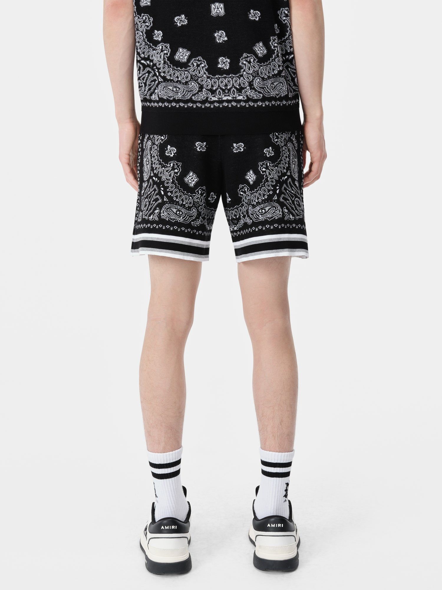 Knitwear Amiri Bandana Short Homme Noir | EVKC57924