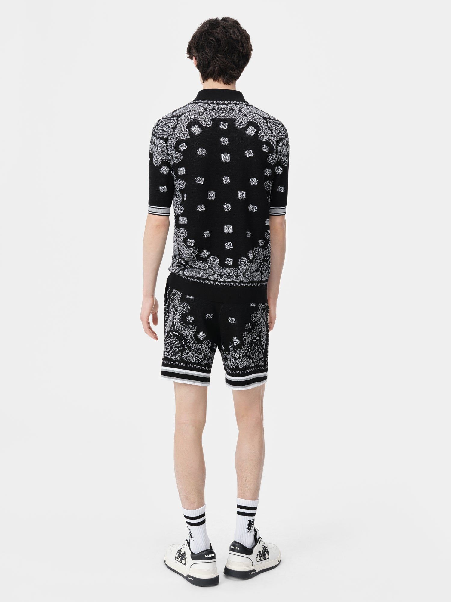 Knitwear Amiri Bandana Short Homme Noir | EVKC57924