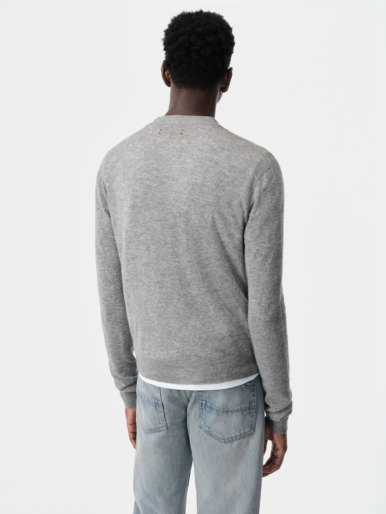 Knitwear Amiri Ma Cardigan Homme Grise | LTUX59027