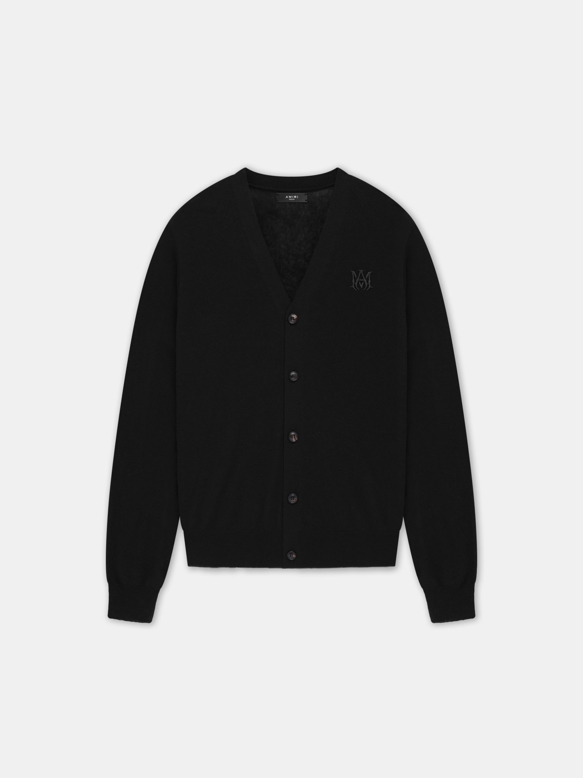 Knitwear Amiri Ma Cardigan Homme Noir | DOSB78632