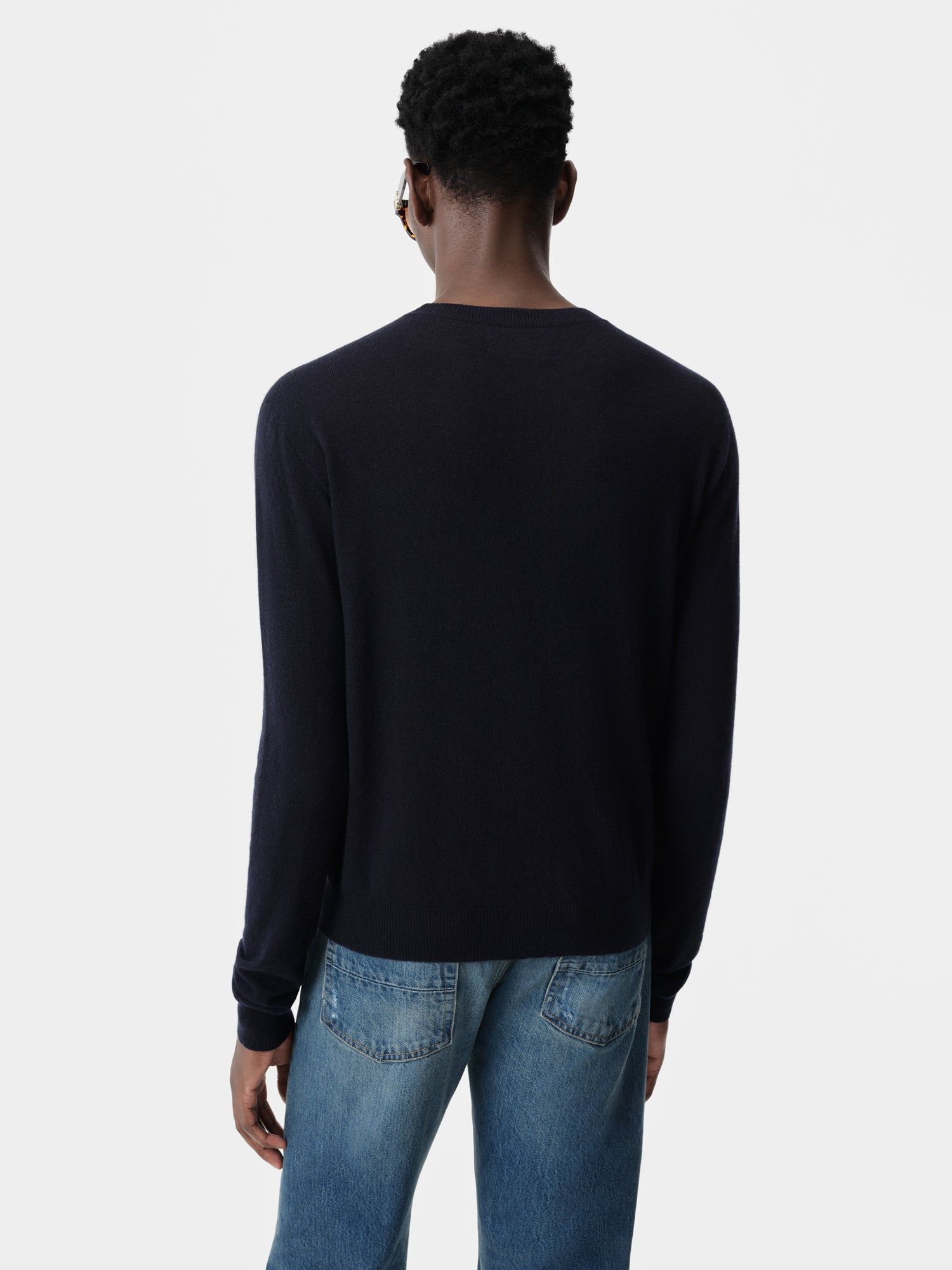 Knitwear Amiri Ma Crew Homme Bleu Marine | RKFG54719