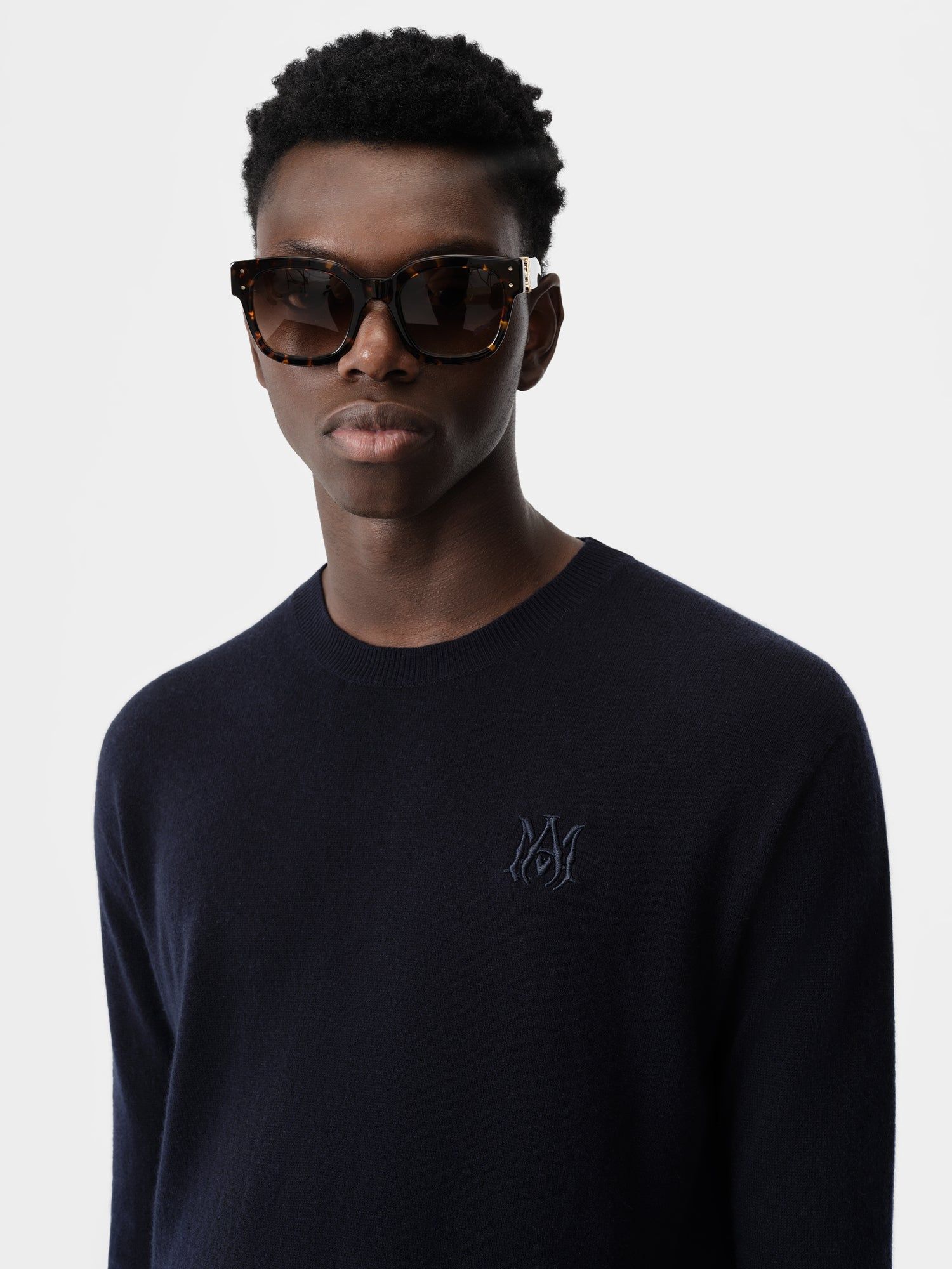 Knitwear Amiri Ma Crew Homme Bleu Marine | RKFG54719