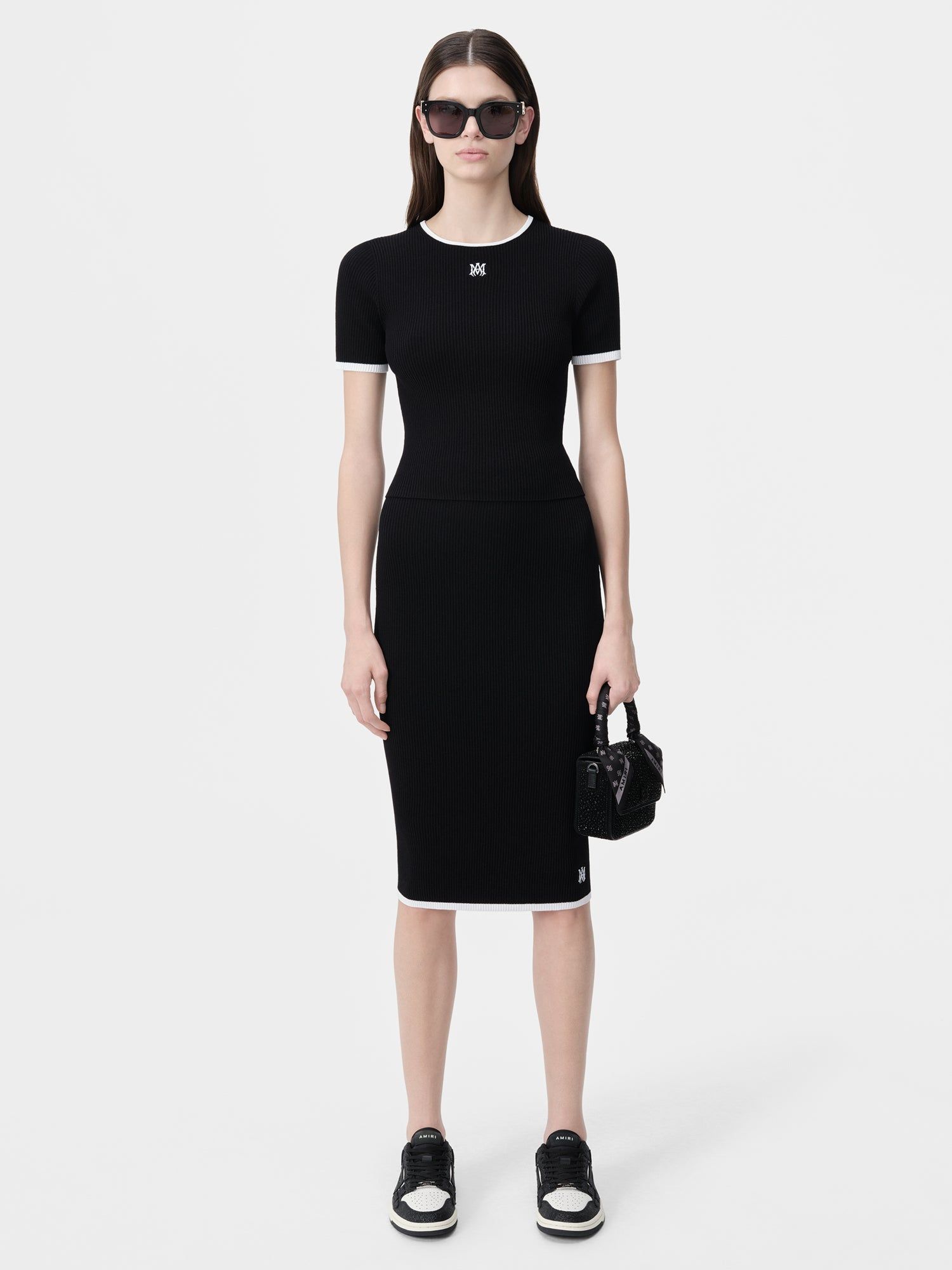 Knitwear Amiri Ma Midi Skirt Femme Noir | RXNB89734