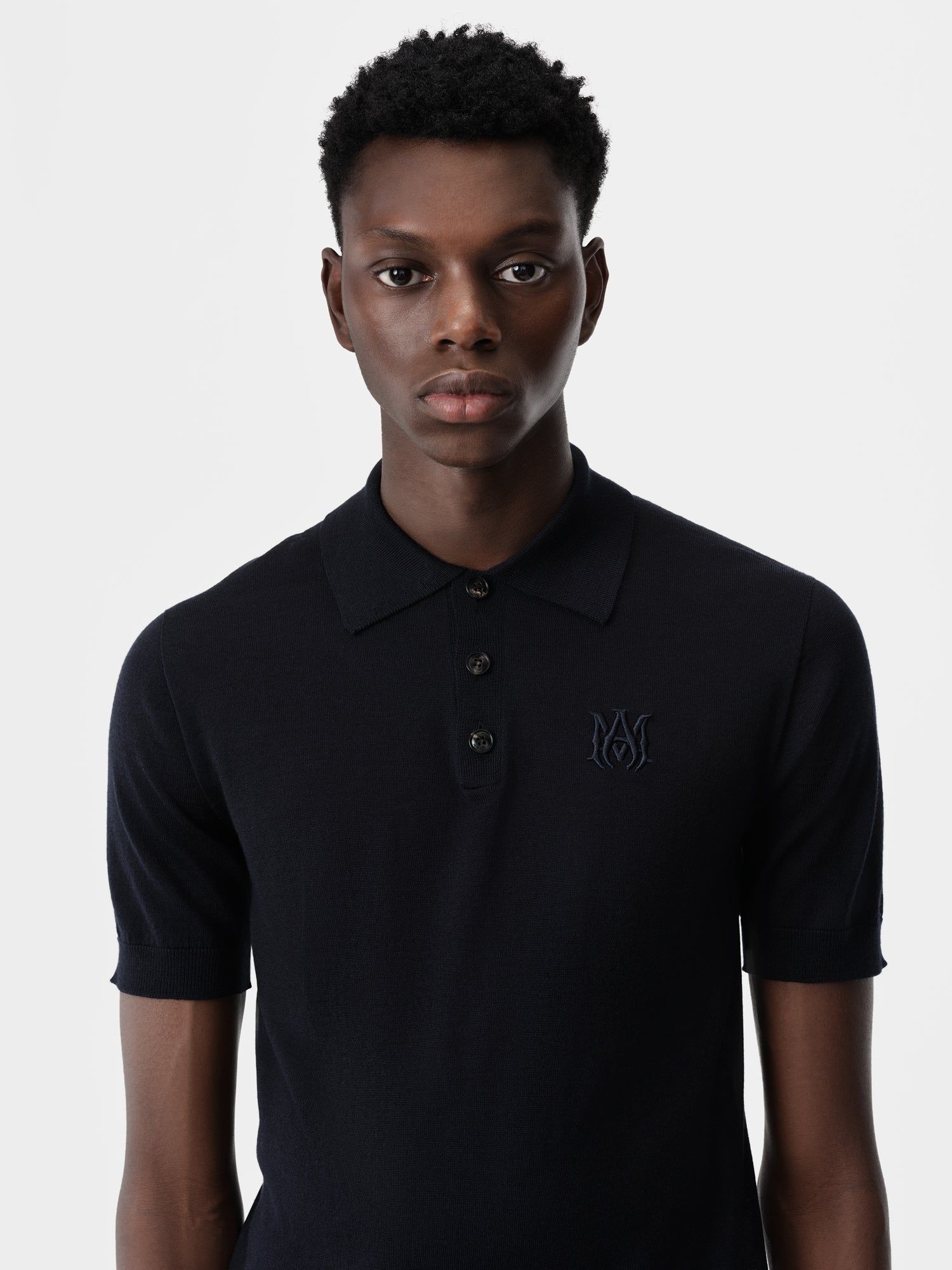 Knitwear Amiri Ma Polo Homme Bleu Marine | YDSN72183