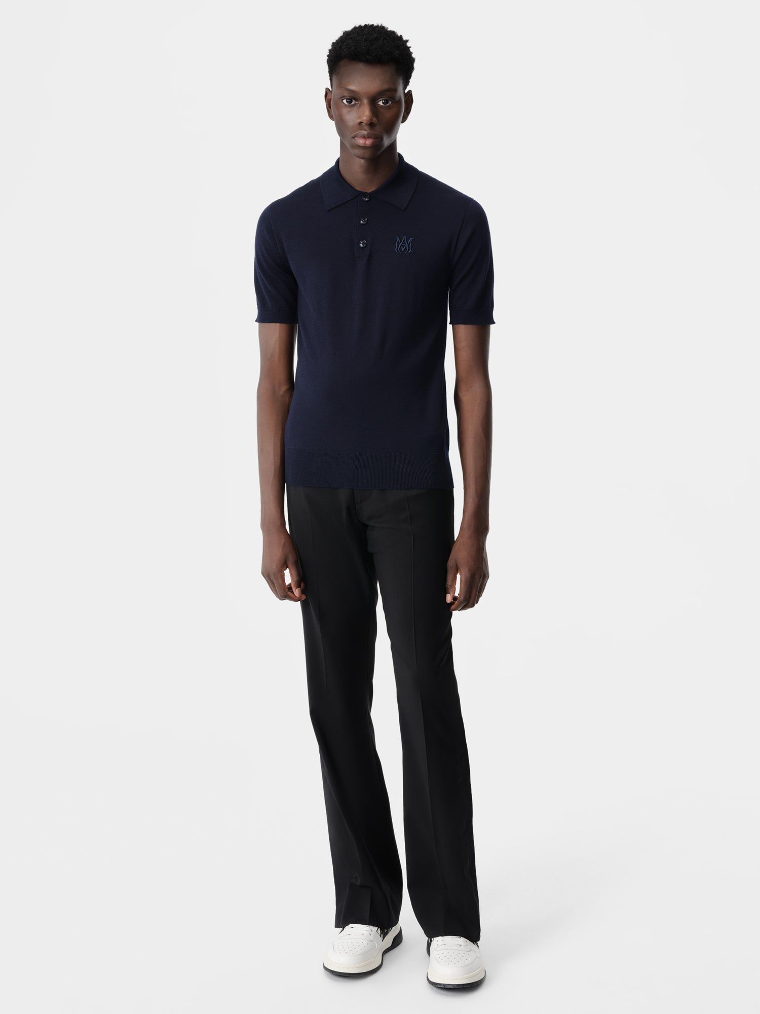 Knitwear Amiri Ma Polo Homme Bleu Marine | YDSN72183