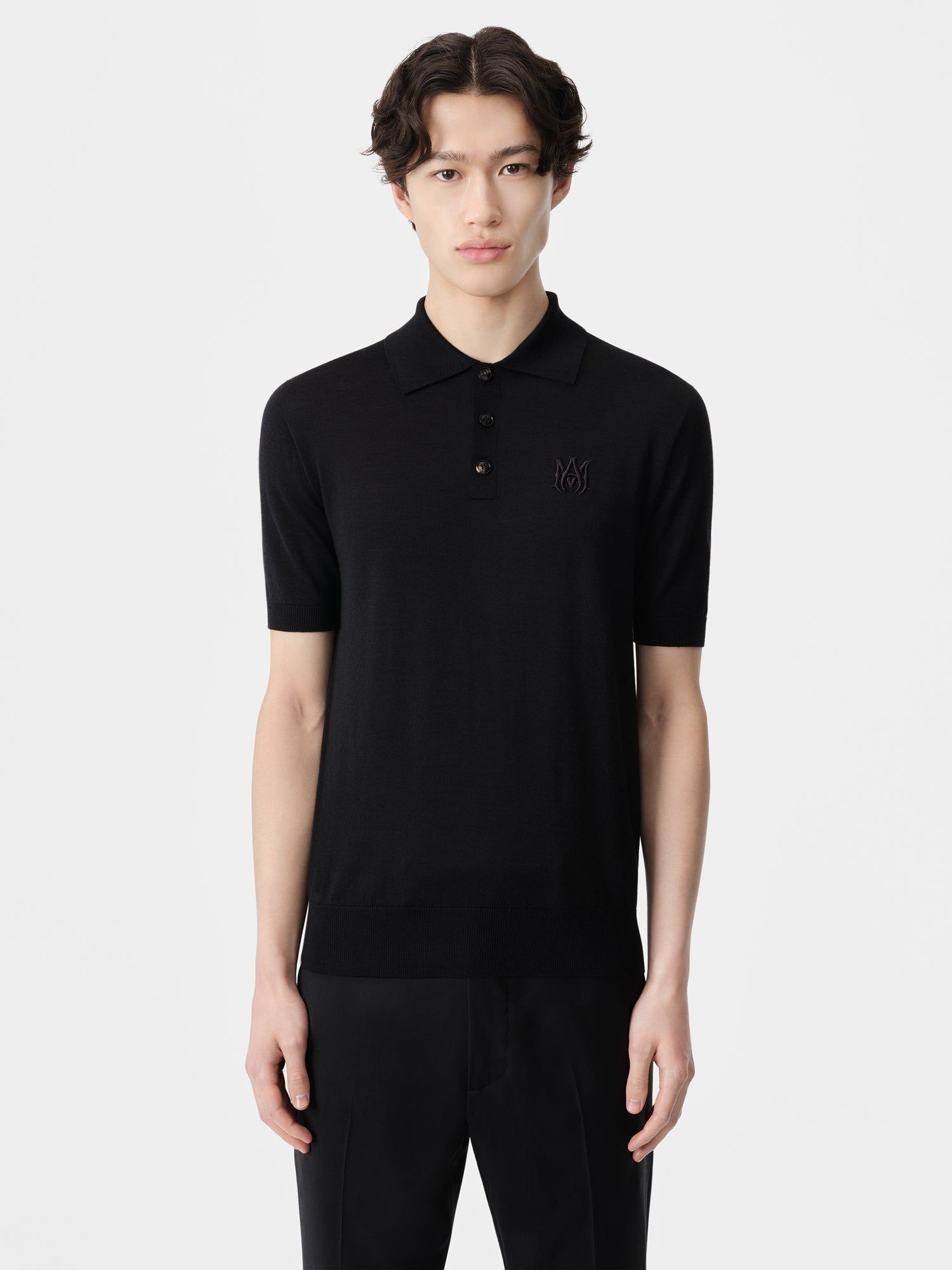 Knitwear Amiri Ma Polo Homme Noir | WUYR96813