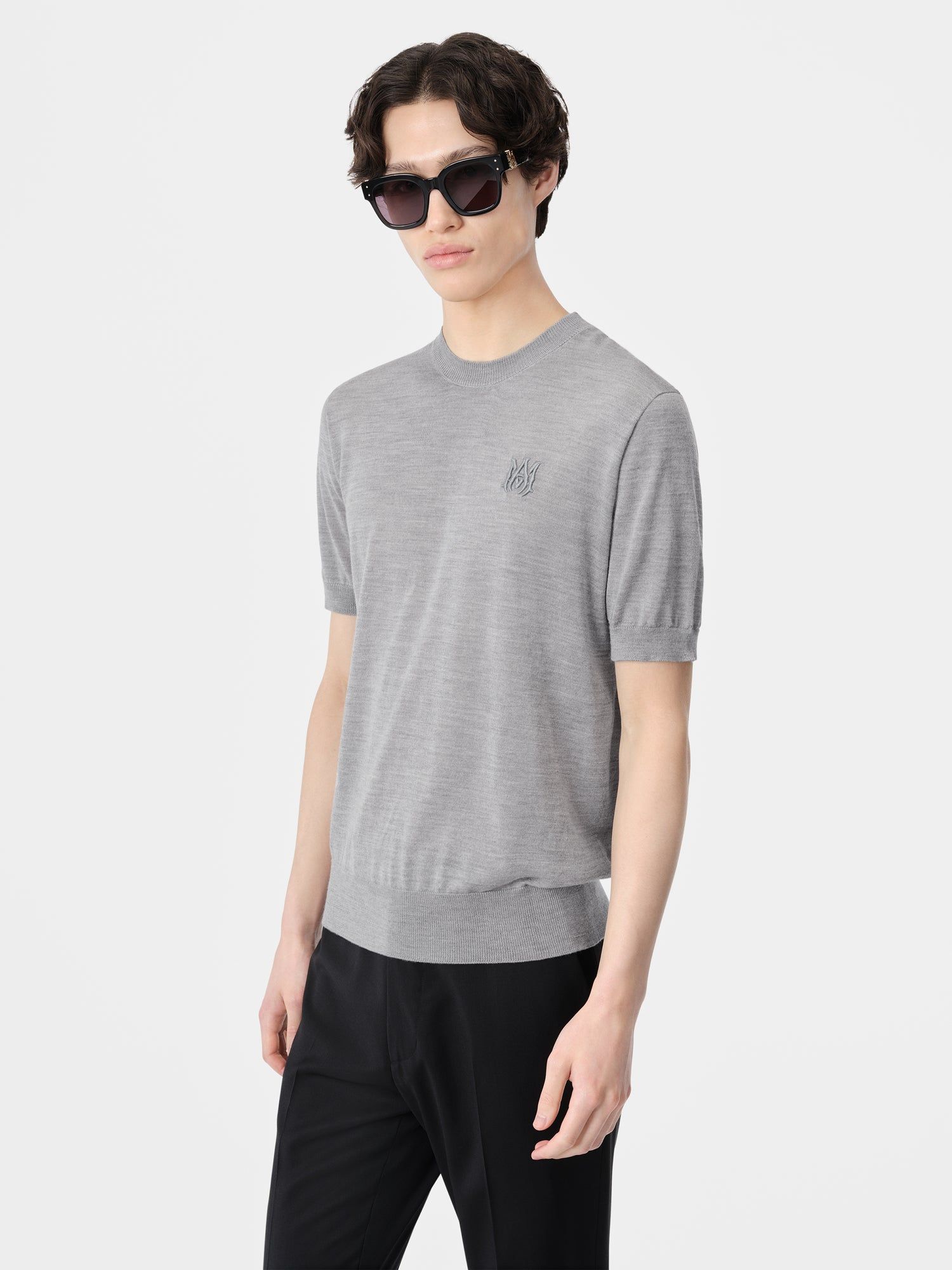 Knitwear Amiri Ma Tee Homme Grise | RGHM56803