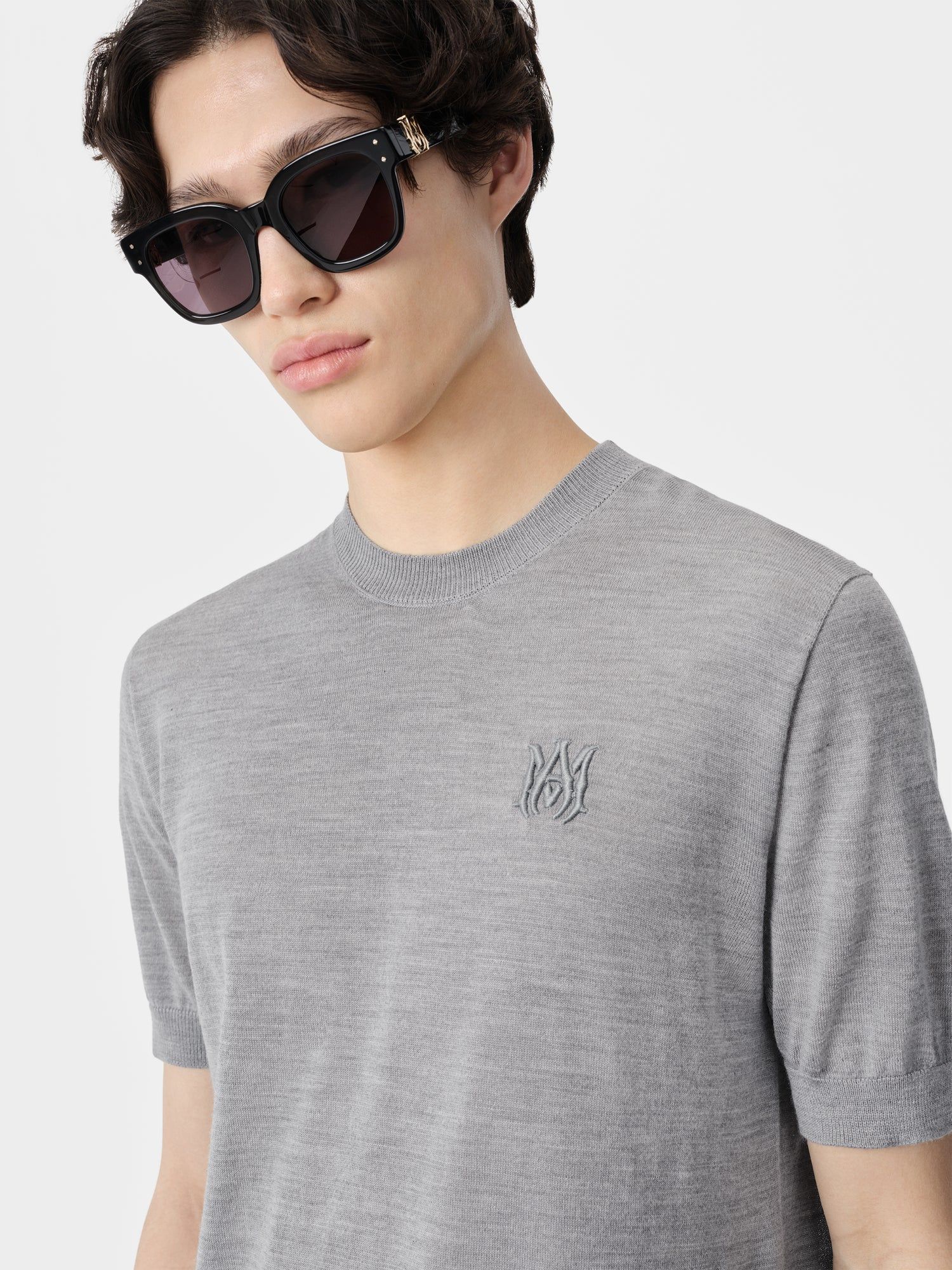 Knitwear Amiri Ma Tee Homme Grise | RGHM56803