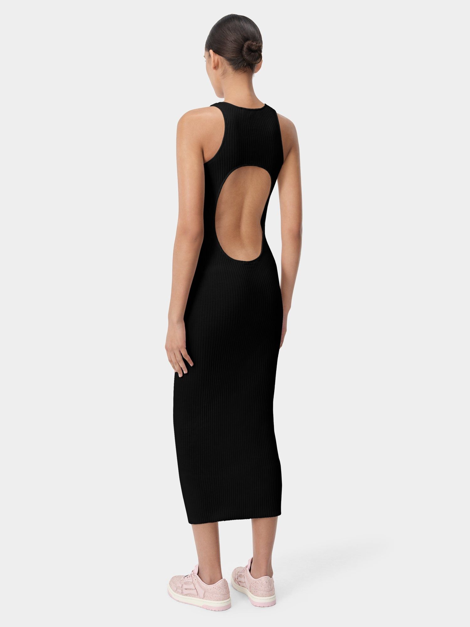 Knitwear Amiri Stacked Maxi Dress Femme Noir | OHNX91342