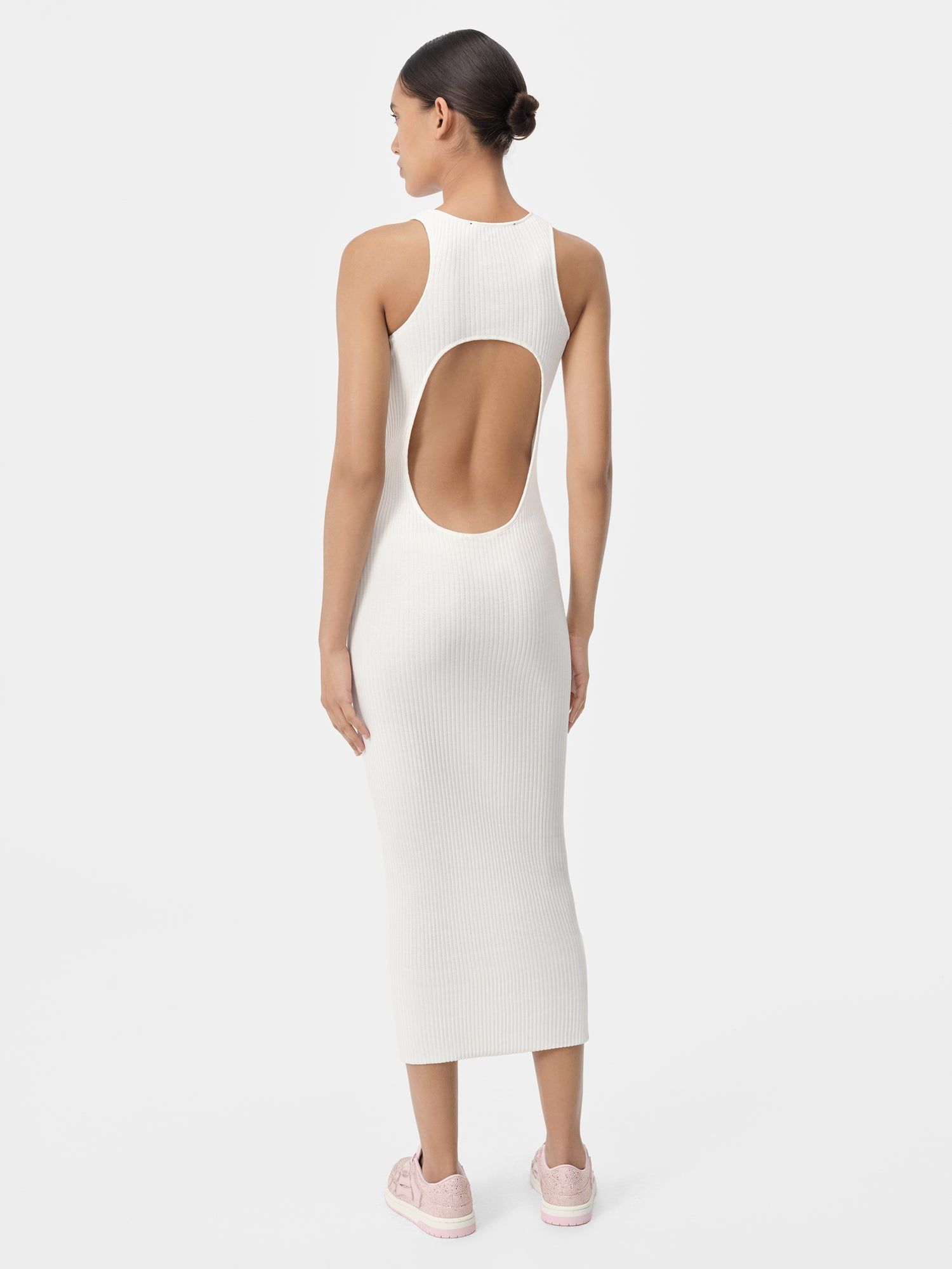Knitwear Amiri Stacked Maxi Dress Femme Alabaster | CGRI73604