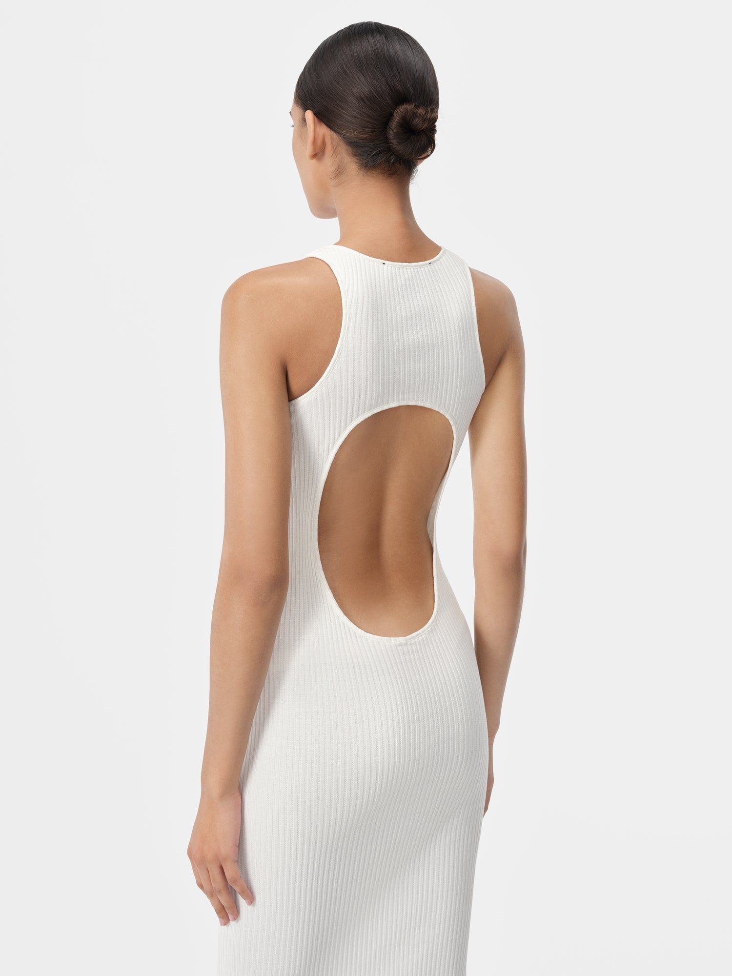Knitwear Amiri Stacked Maxi Dress Femme Alabaster | CGRI73604