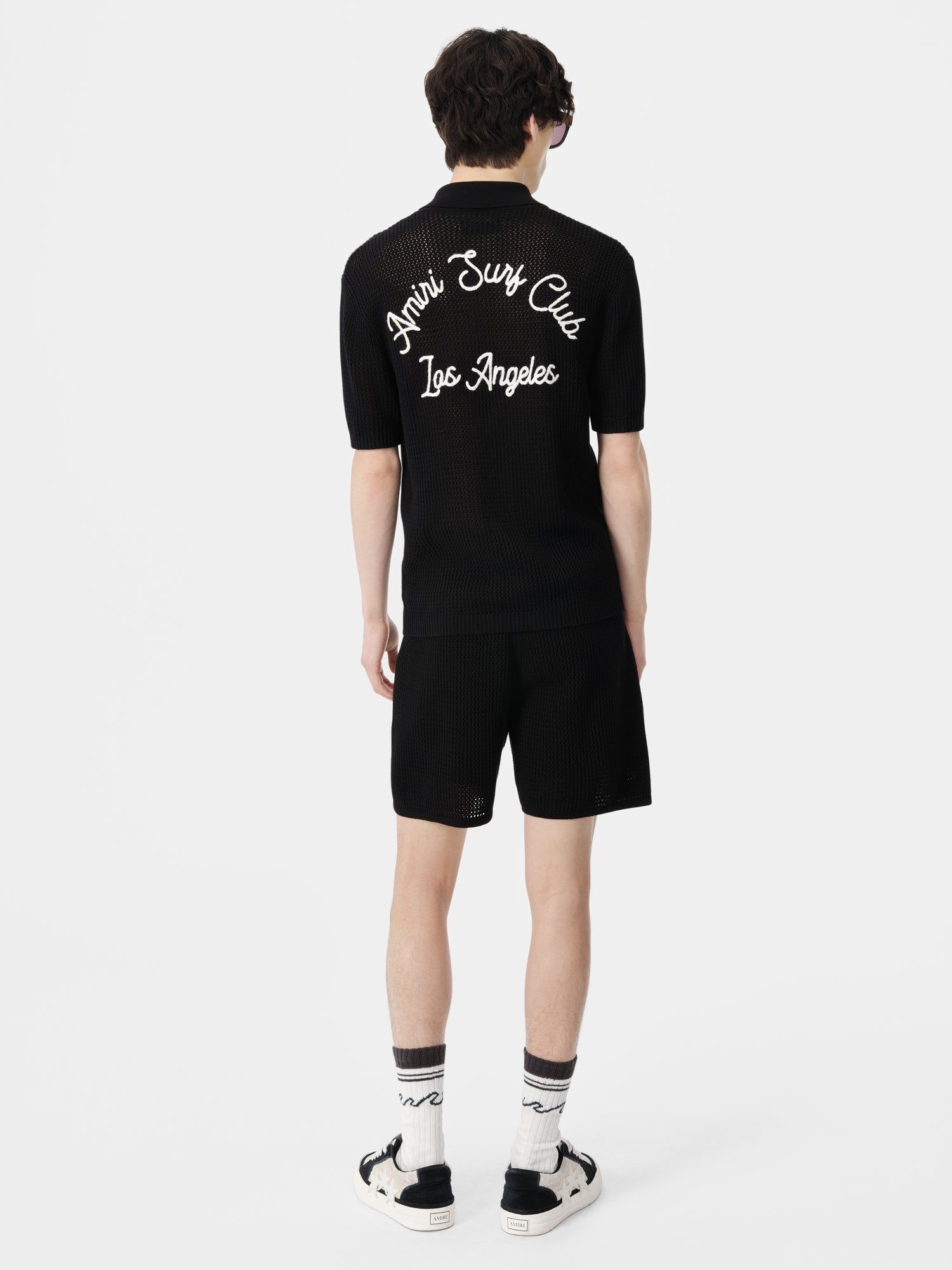Knitwear Amiri Surf Club Crotchet Short Homme Noir | DLWZ47053