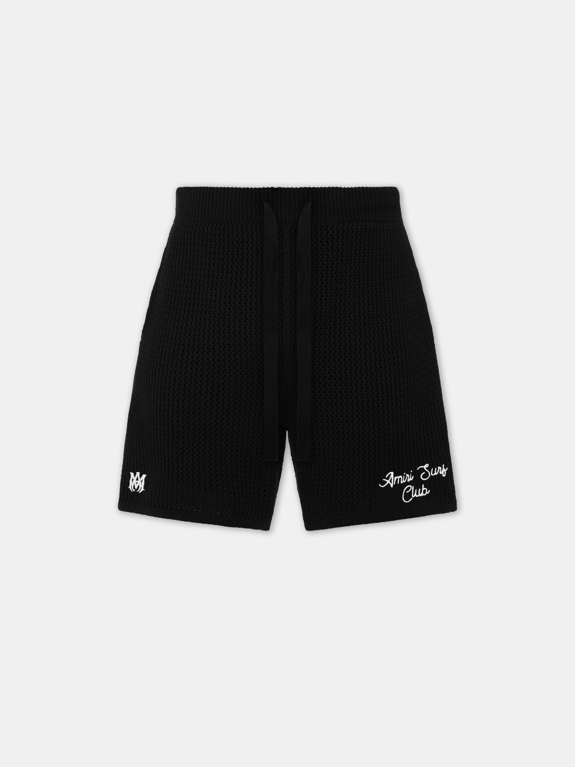 Knitwear Amiri Surf Club Crotchet Short Homme Noir | DLWZ47053