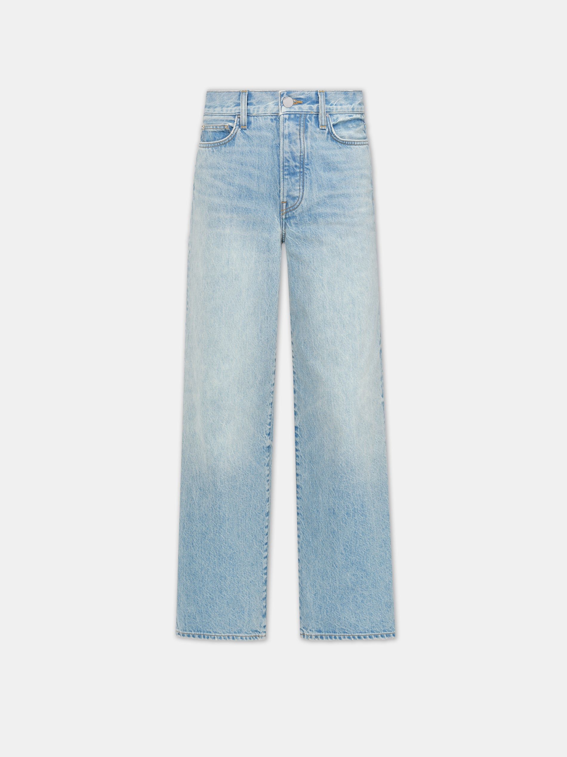 Pantalon Amiri Wide Straight Jean Femme Bleu | DABV03749
