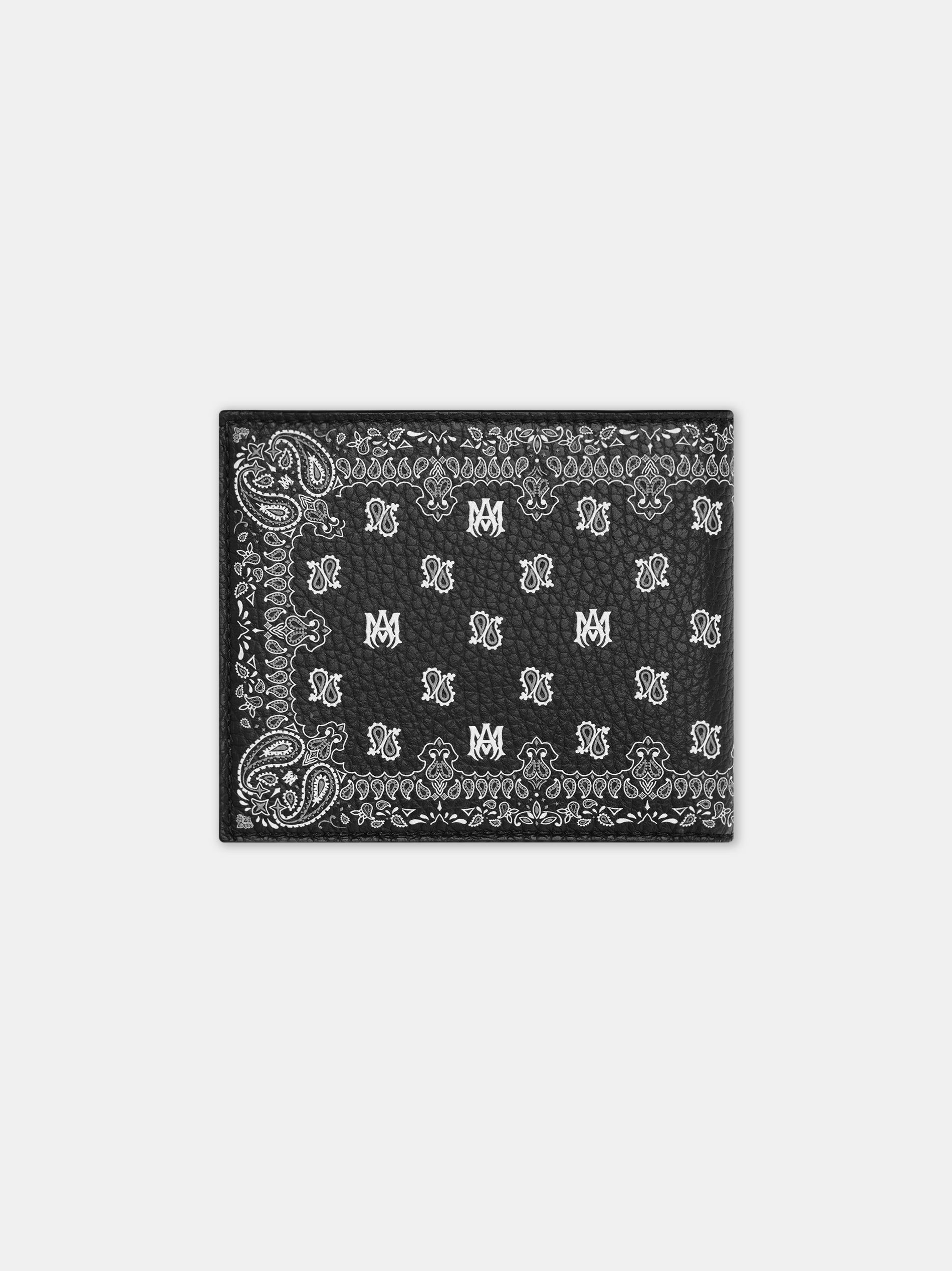 Petite Maroquinerie Amiri Bandana Bi-fold Homme Noir | BWUR20718
