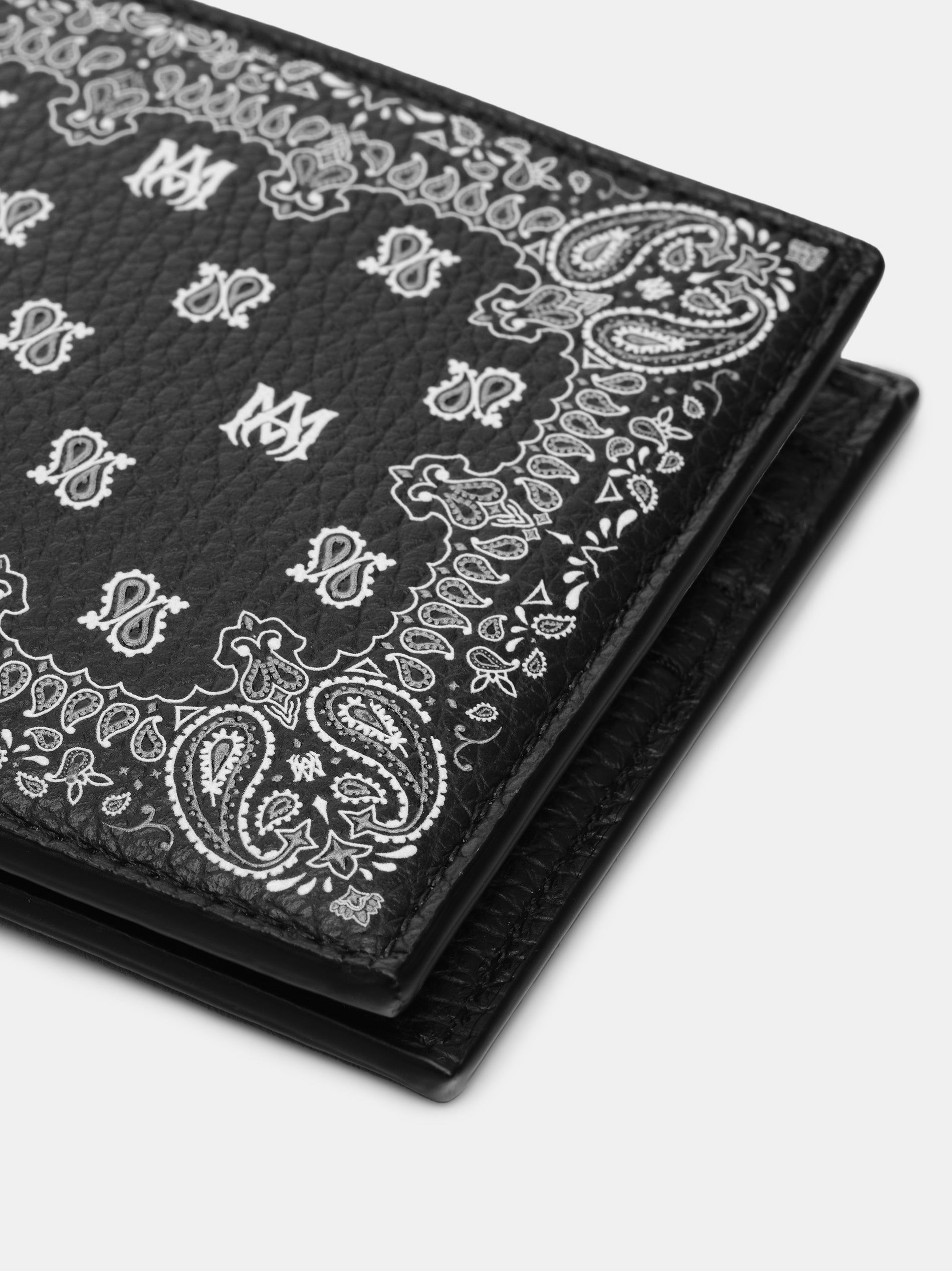 Petite Maroquinerie Amiri Bandana Bi-fold Homme Noir | BWUR20718