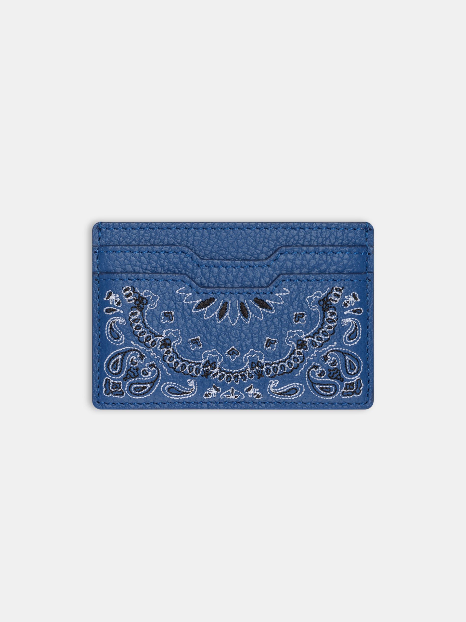 Petite Maroquinerie Amiri Bandana Card Holder Homme Bleu | QGFY53860