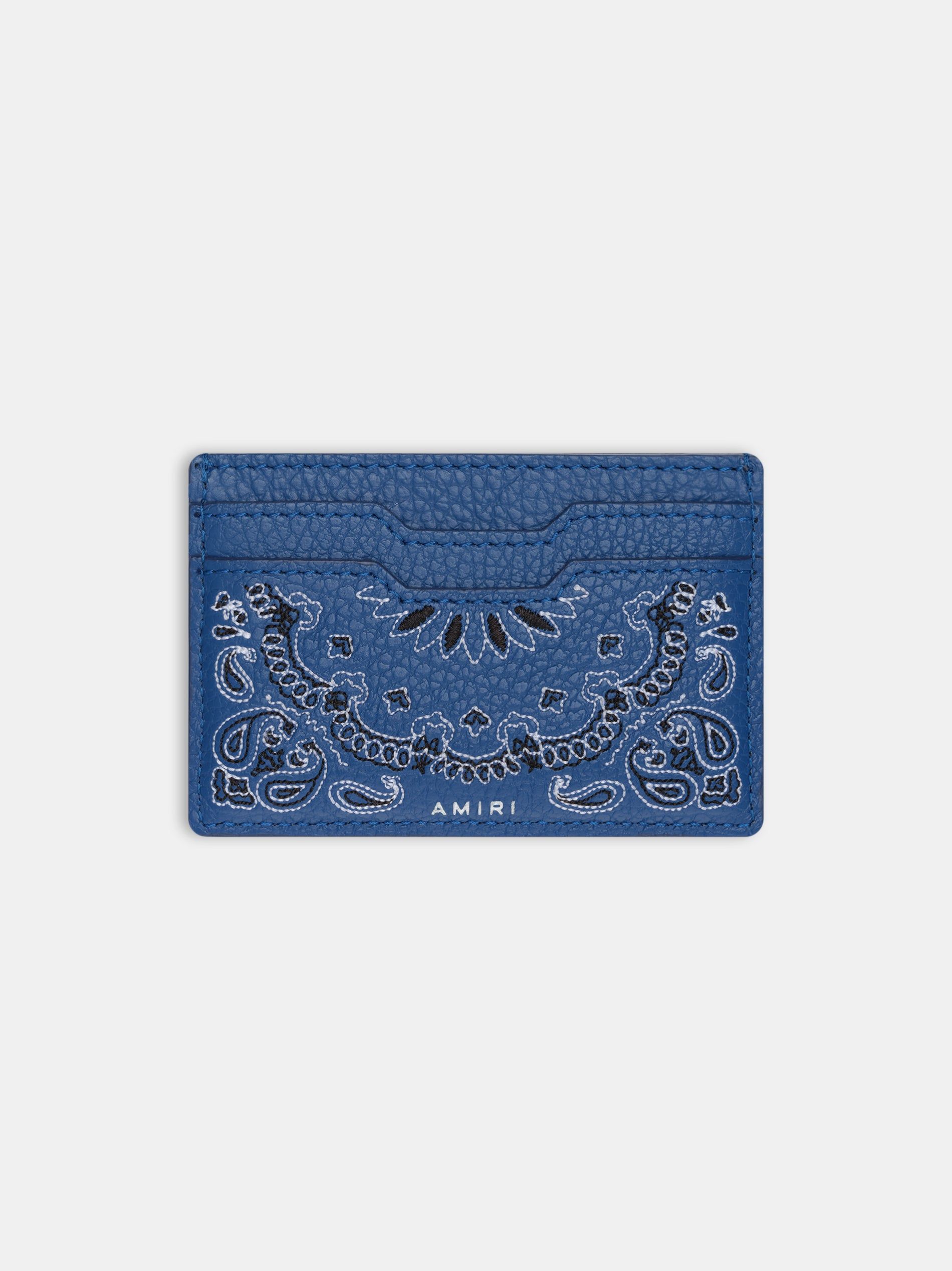 Petite Maroquinerie Amiri Bandana Card Holder Homme Bleu | QGFY53860