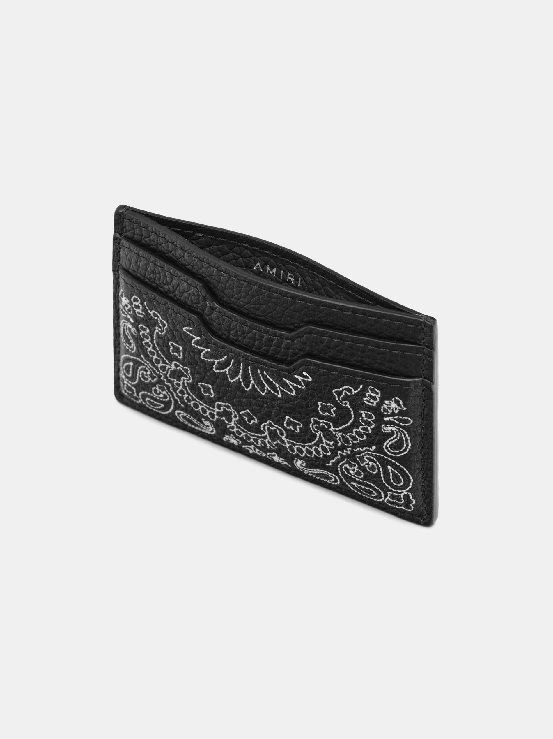 Petite Maroquinerie Amiri Bandana Card Holder Homme Noir | DOEC64839