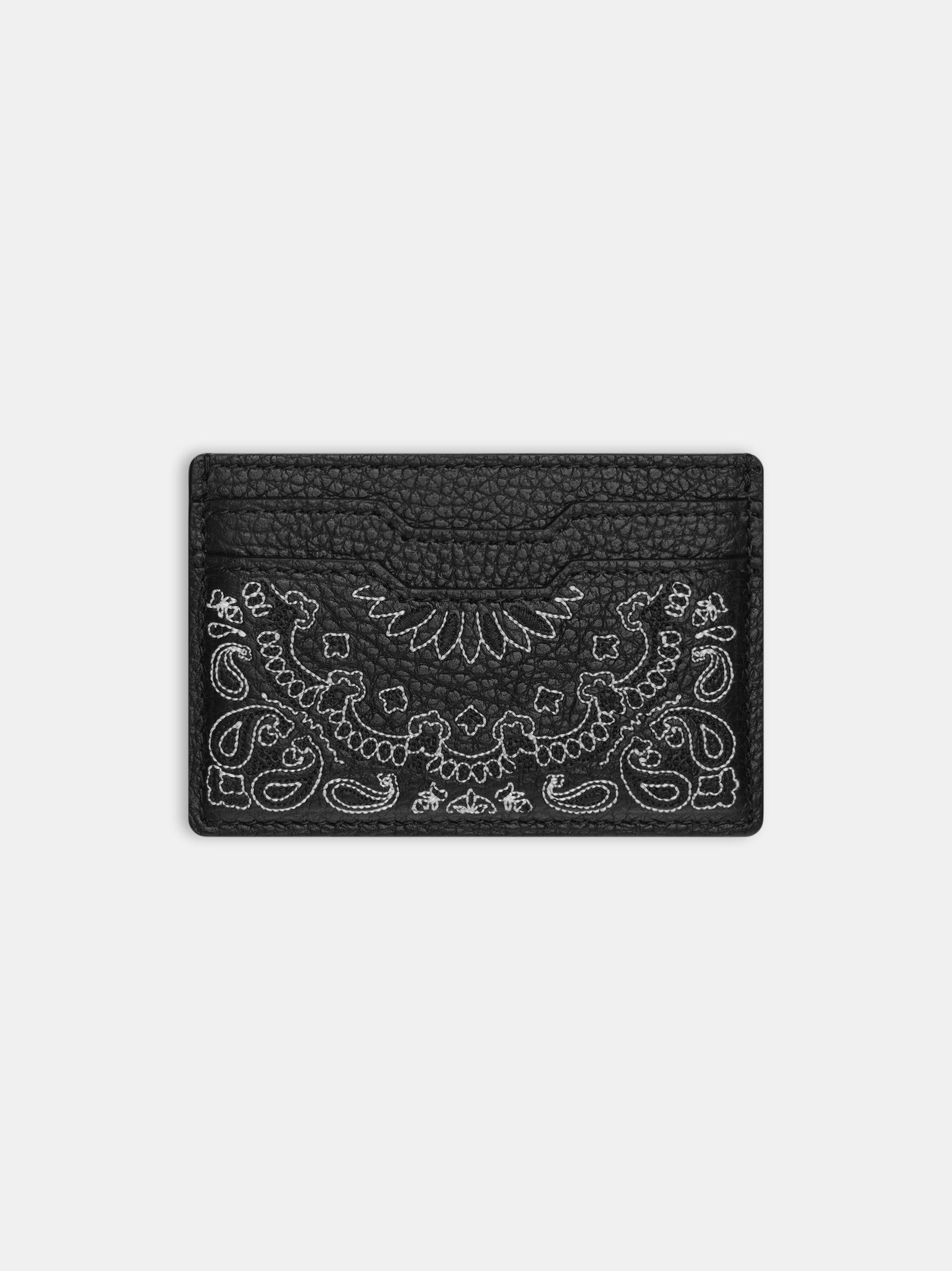 Petite Maroquinerie Amiri Bandana Card Holder Homme Noir | DOEC64839