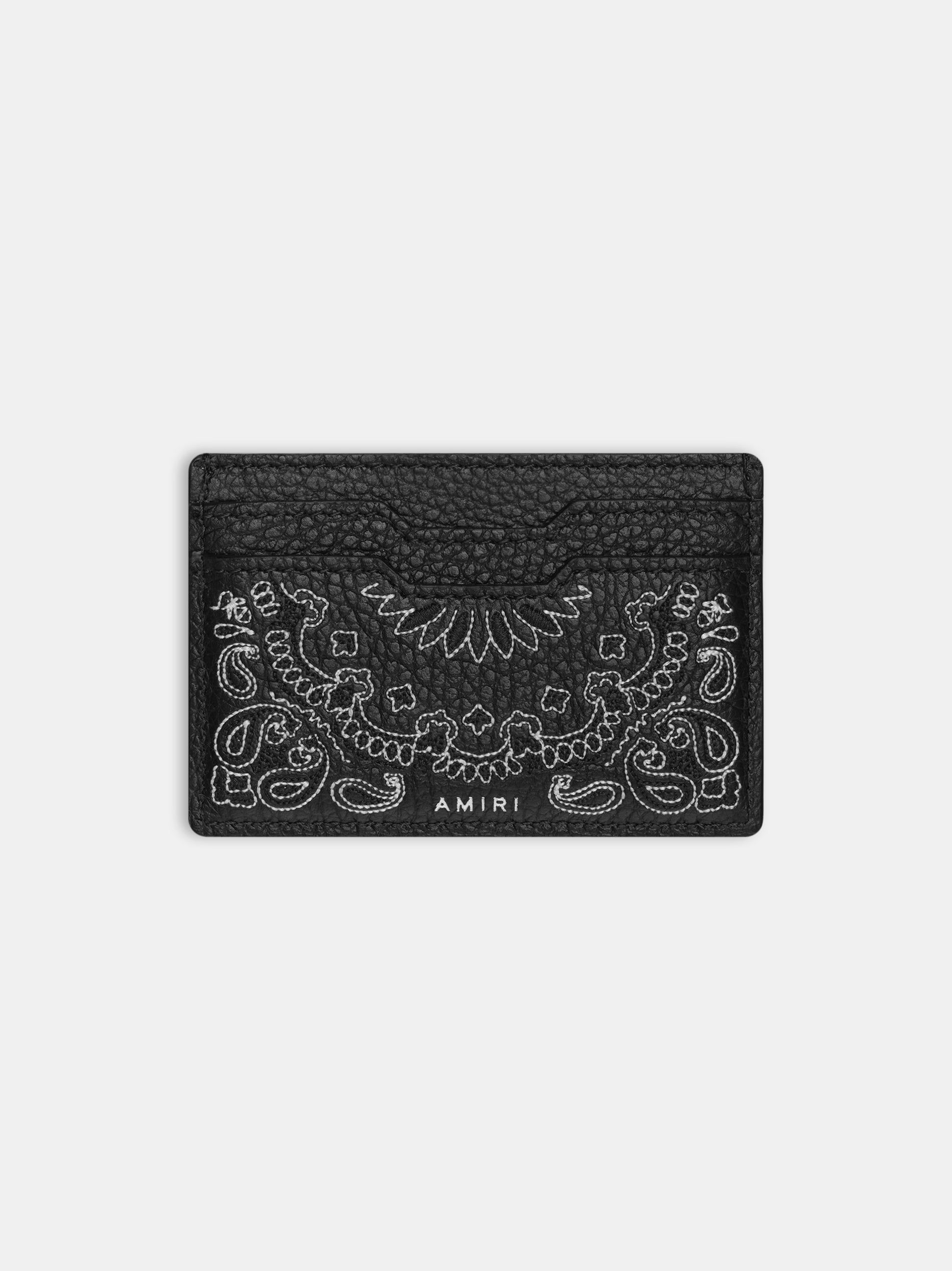 Petite Maroquinerie Amiri Bandana Card Holder Homme Noir | DOEC64839