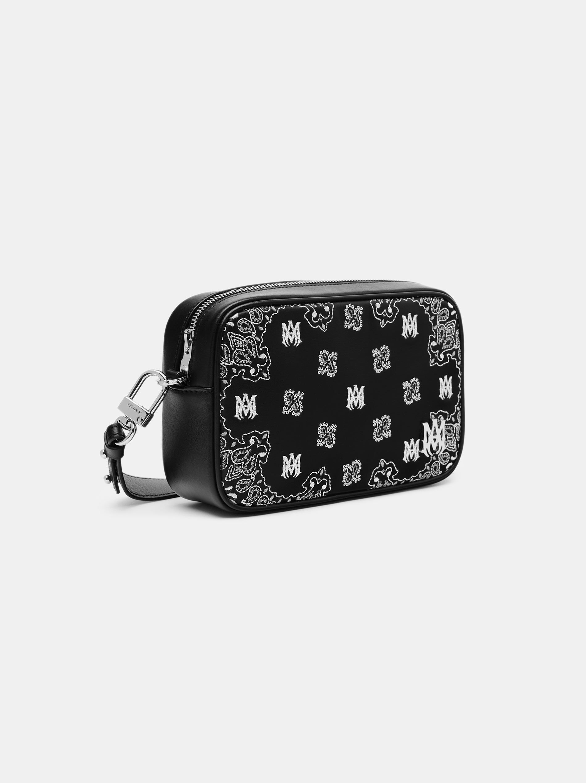Sacs Amiri Bandana Embroidered Camera Case Homme Noir | TZJO48576