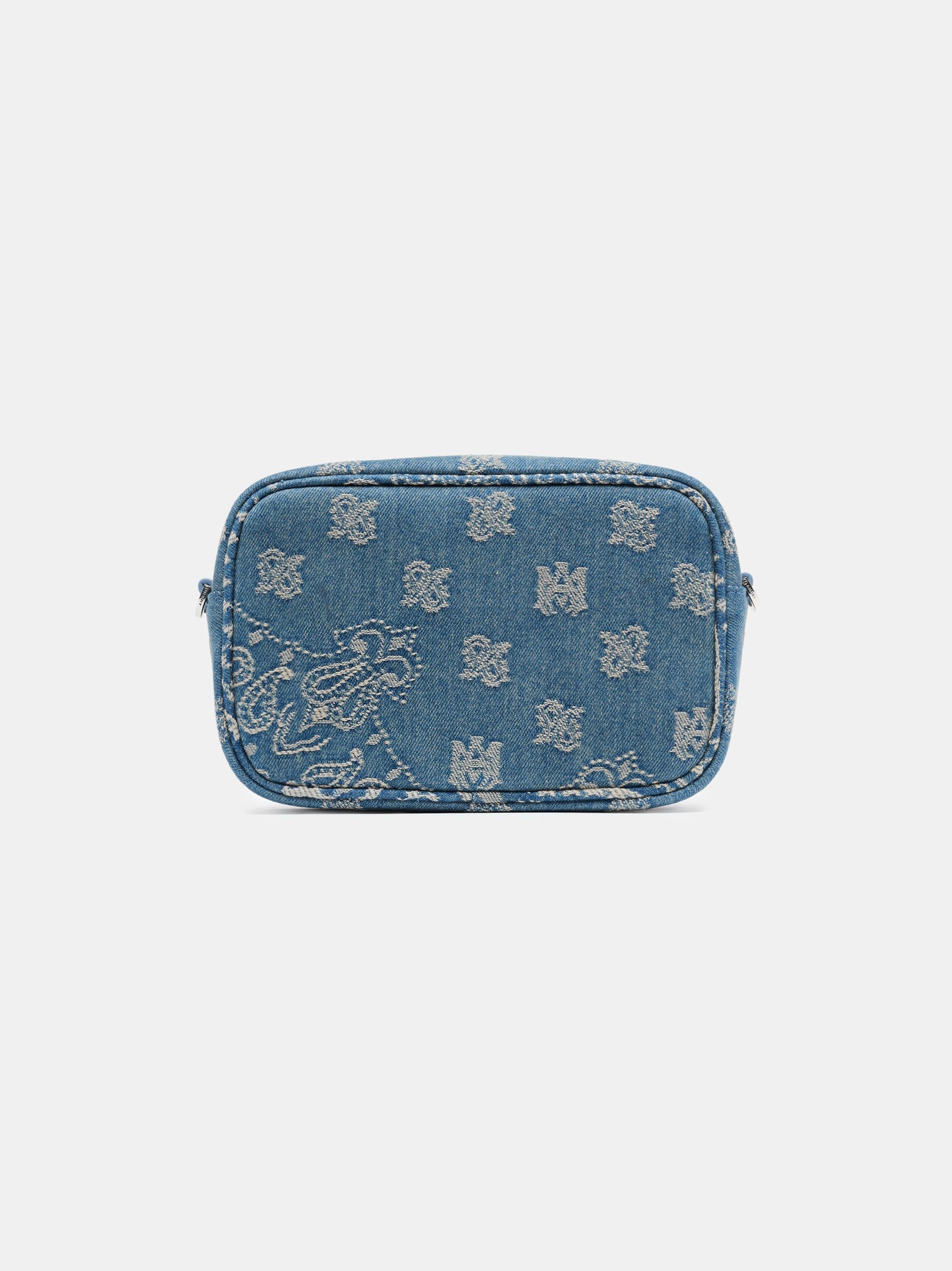 Sacs Amiri Ma Paisley Jacquard Camera Case Homme Indigo | KWSG78940