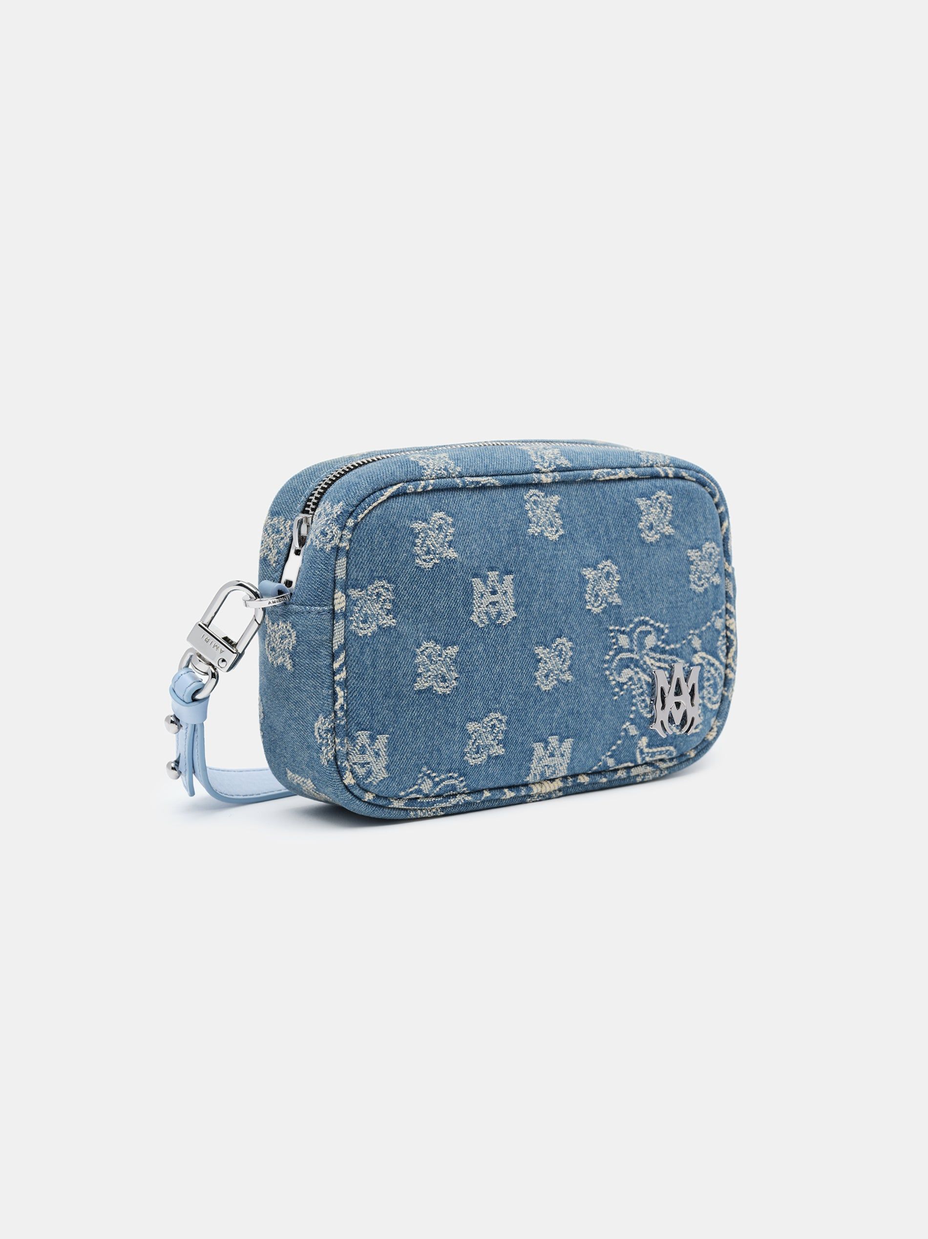 Sacs Amiri Ma Paisley Jacquard Camera Case Homme Indigo | KWSG78940