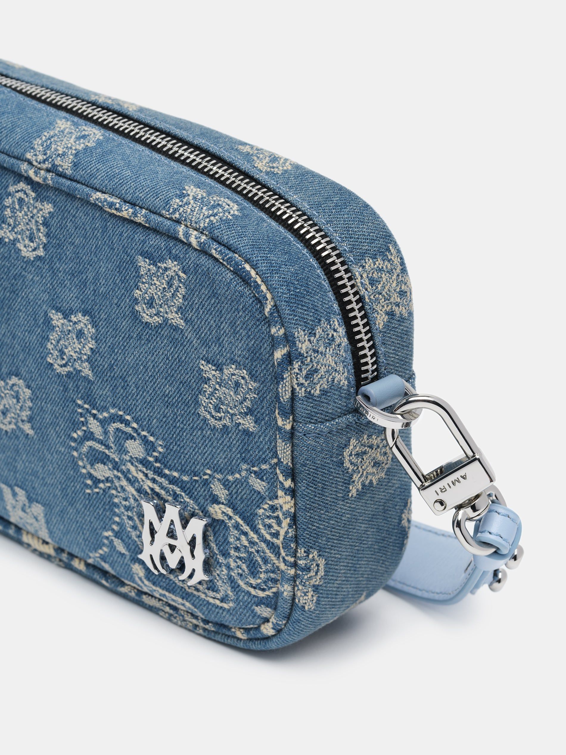 Sacs Amiri Ma Paisley Jacquard Camera Case Homme Indigo | KWSG78940