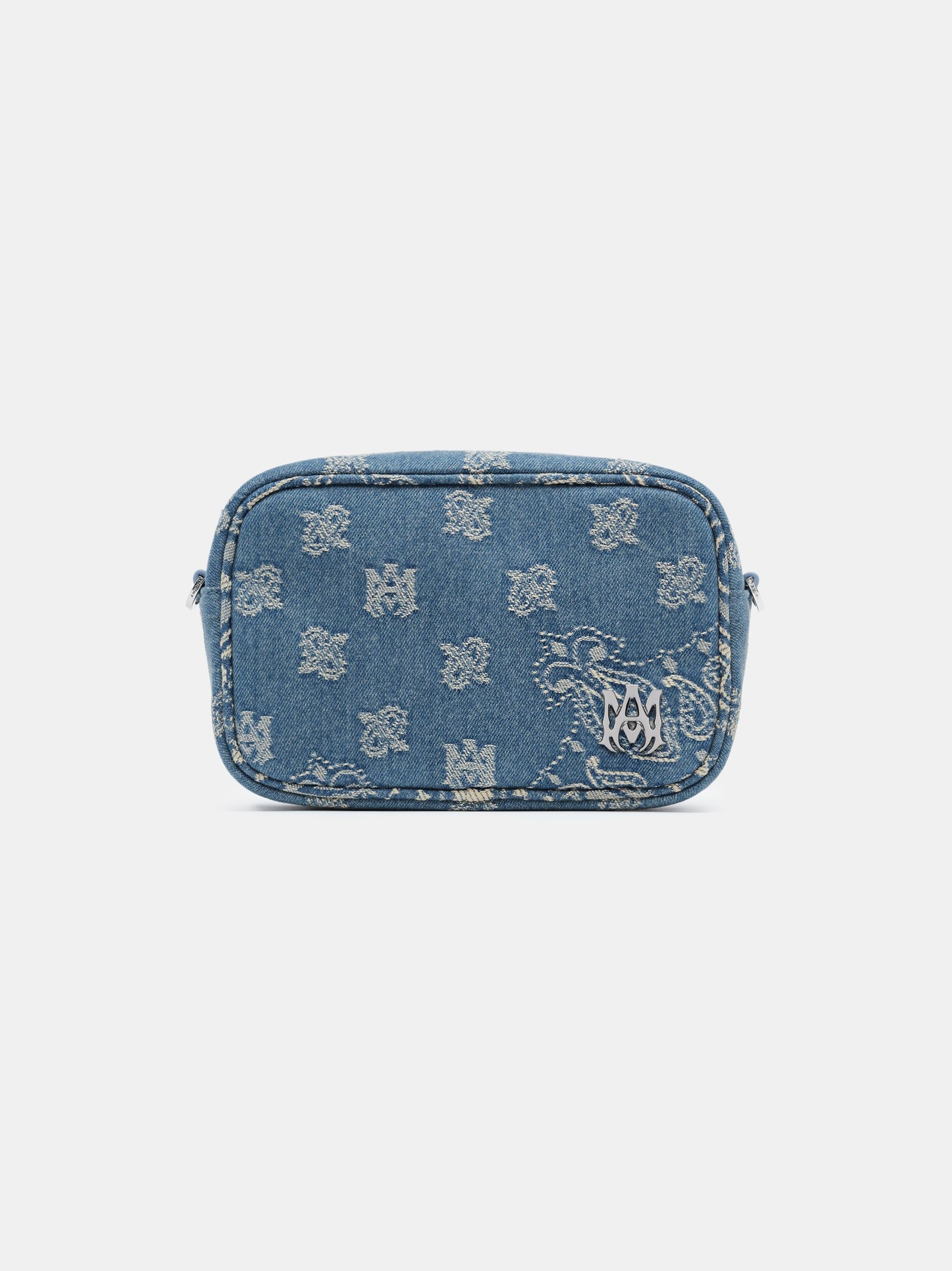 Sacs Amiri Ma Paisley Jacquard Camera Case Homme Indigo | KWSG78940