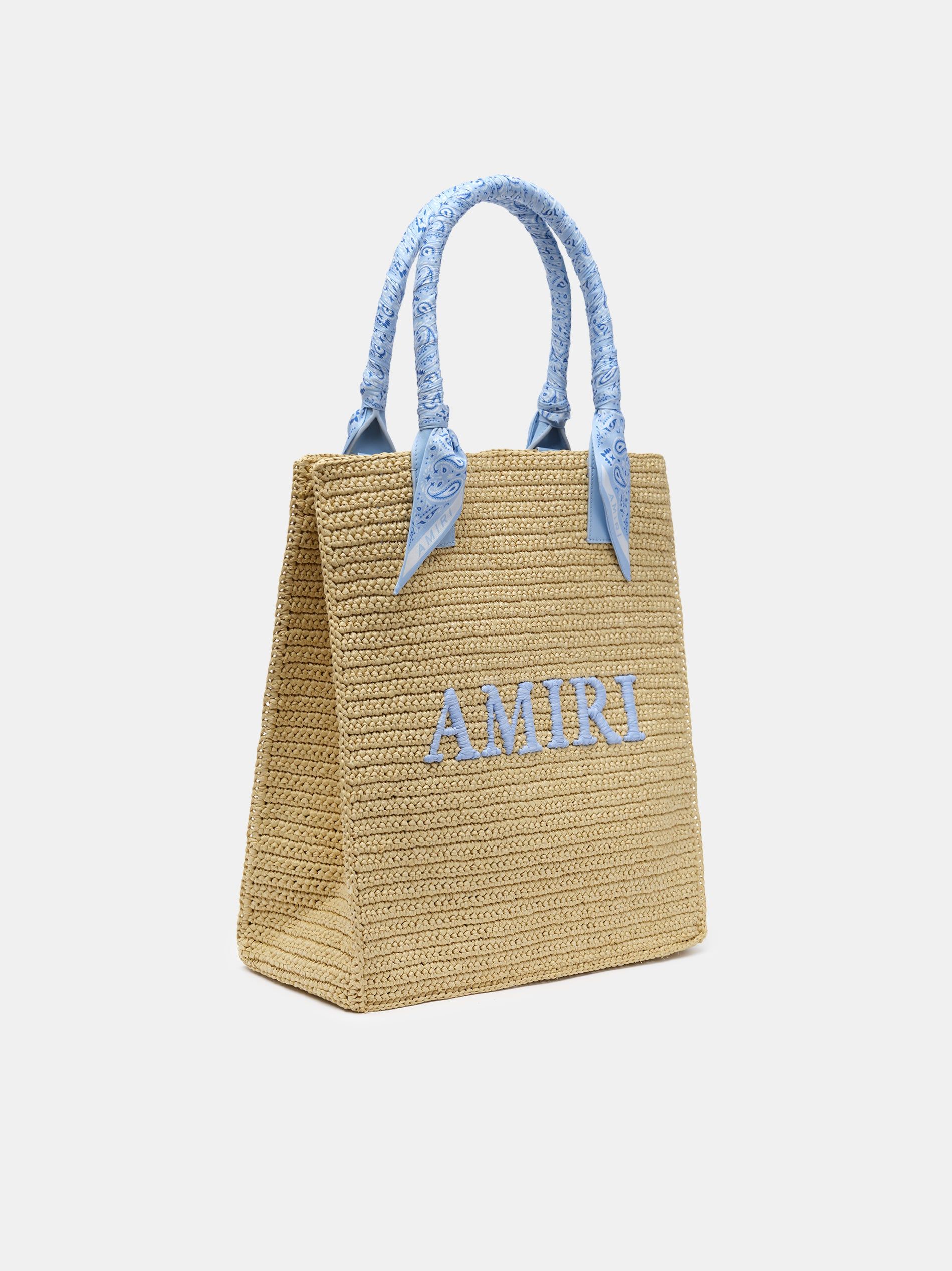 Sacs Amiri Raffia Tote Homme Bleu | CBQO58916
