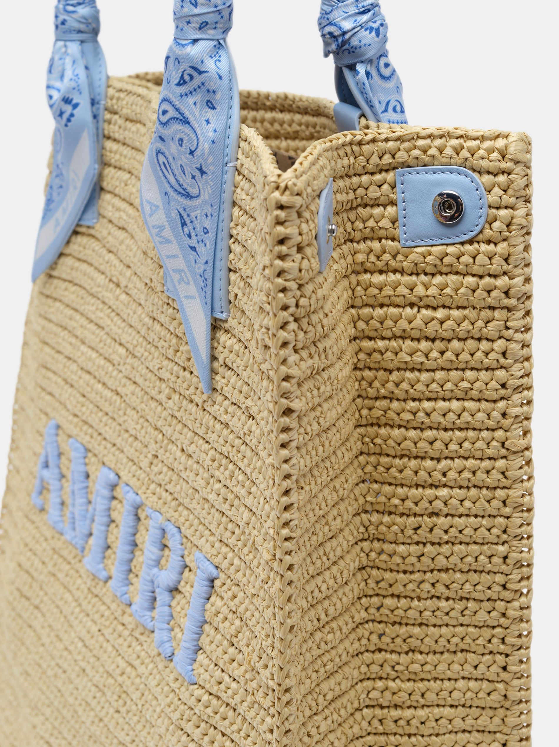 Sacs Amiri Raffia Tote Homme Bleu | CBQO58916