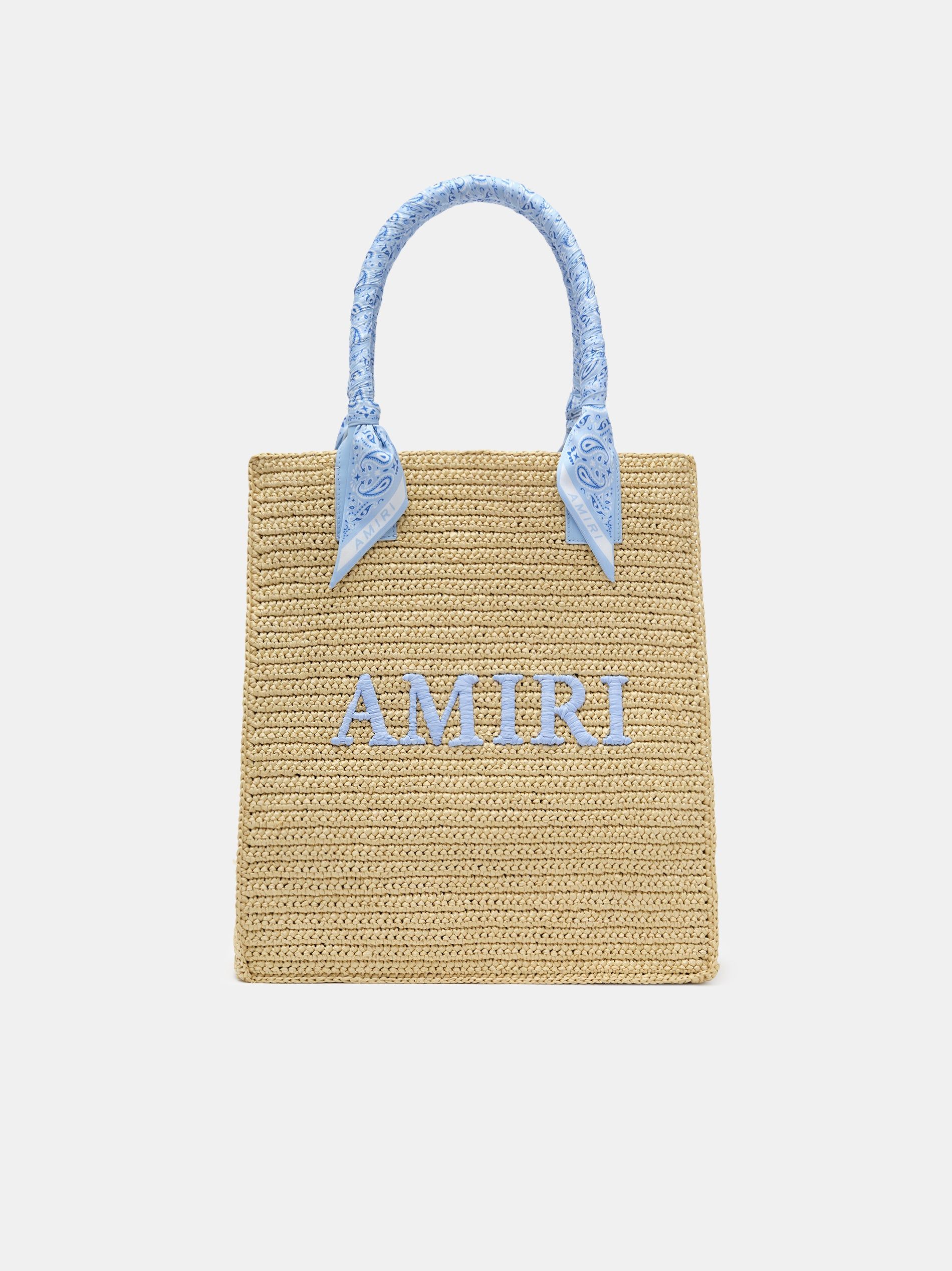 Sacs Amiri Raffia Tote Homme Bleu | CBQO58916
