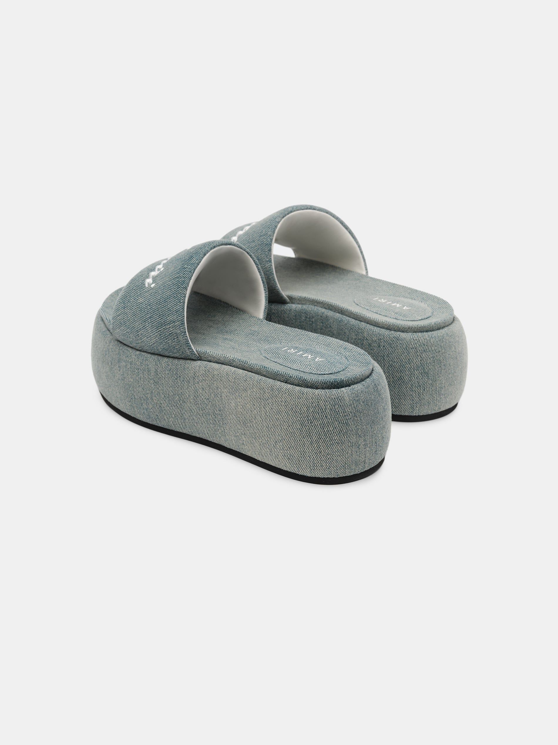Sandale Amiri Platform Denim Sandal Femme Indigo | JVTZ97826