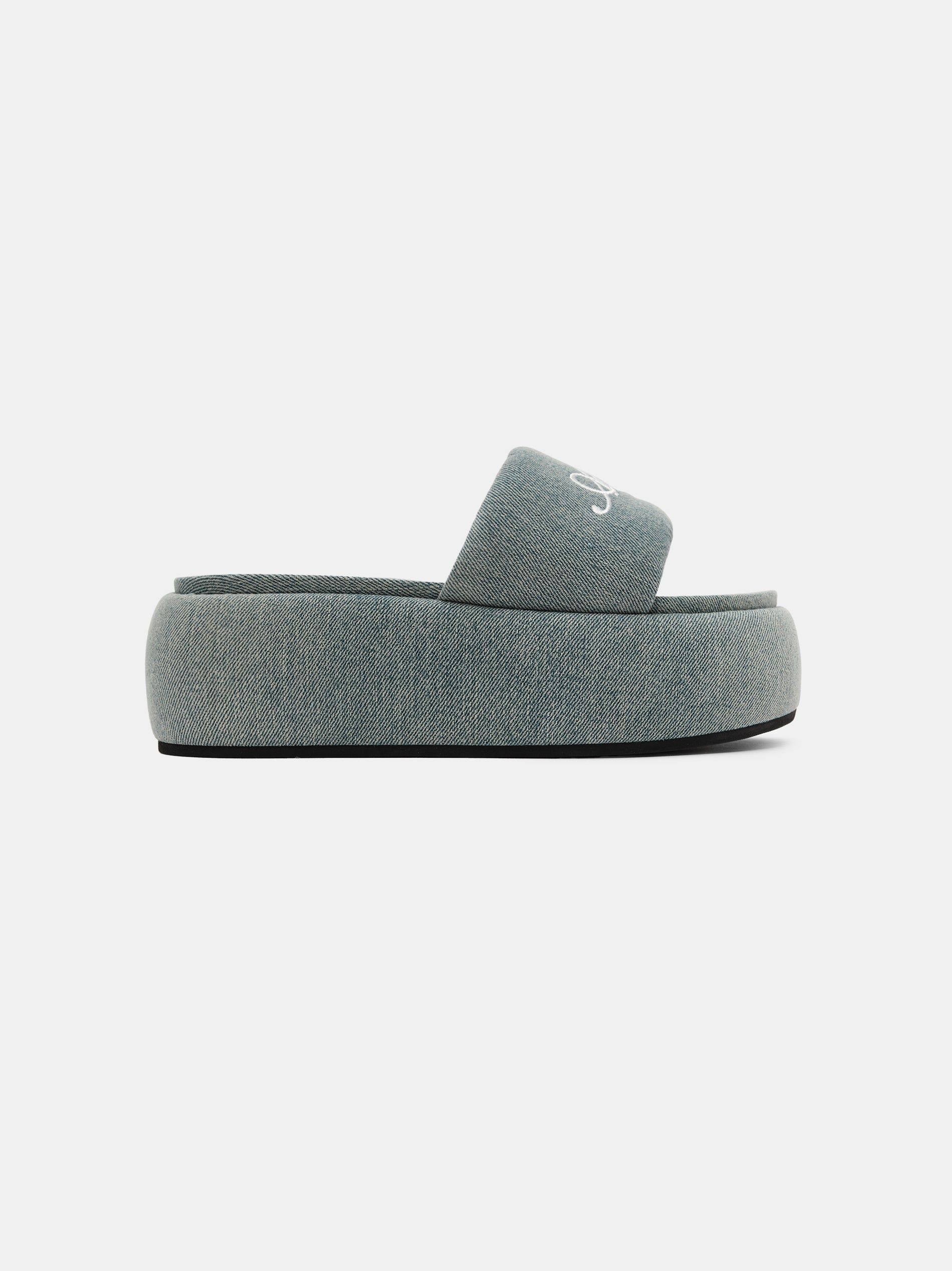 Sandale Amiri Platform Denim Sandal Femme Indigo | JVTZ97826