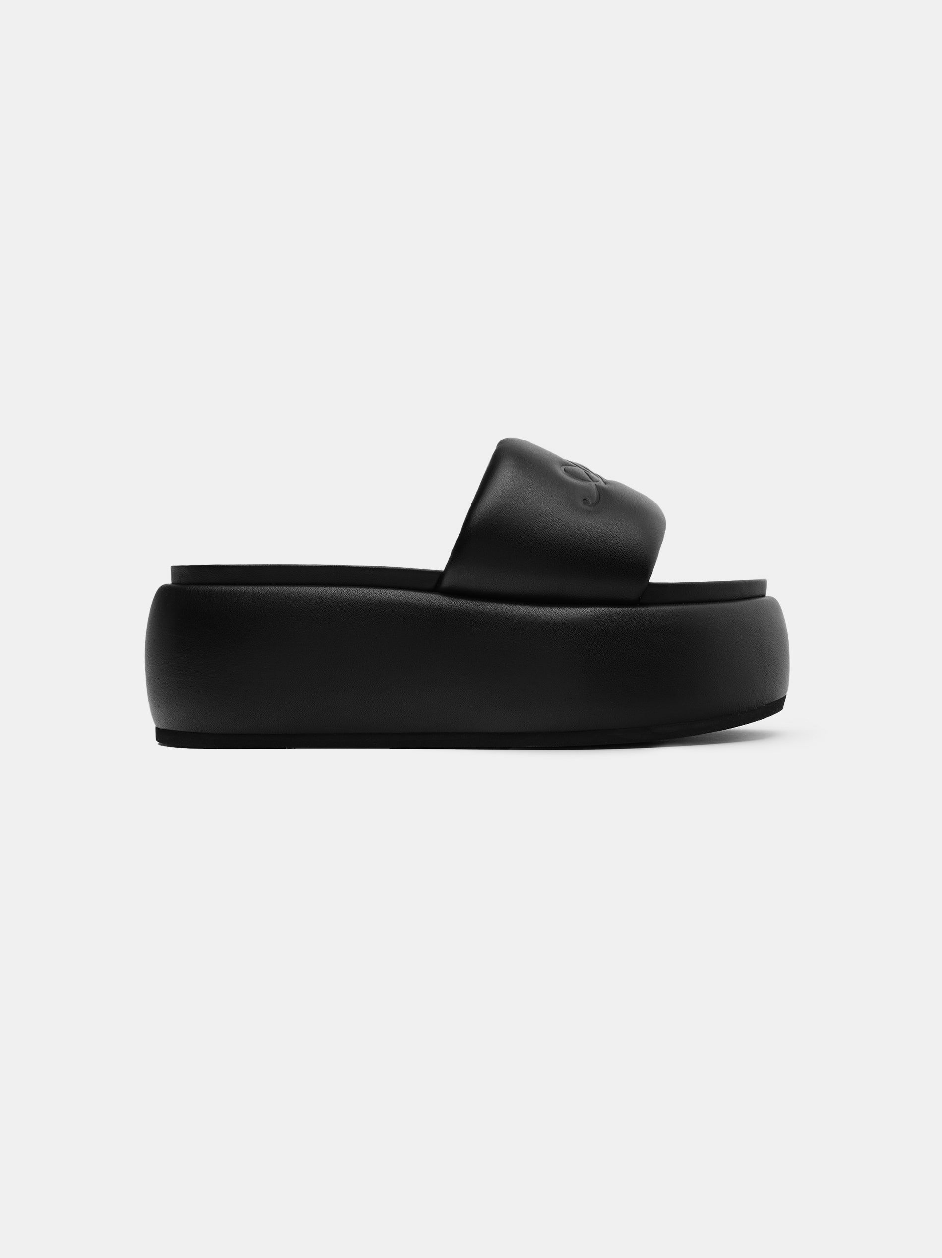 Sandale Amiri Script Platform Sandal Femme Noir | ATWE43156